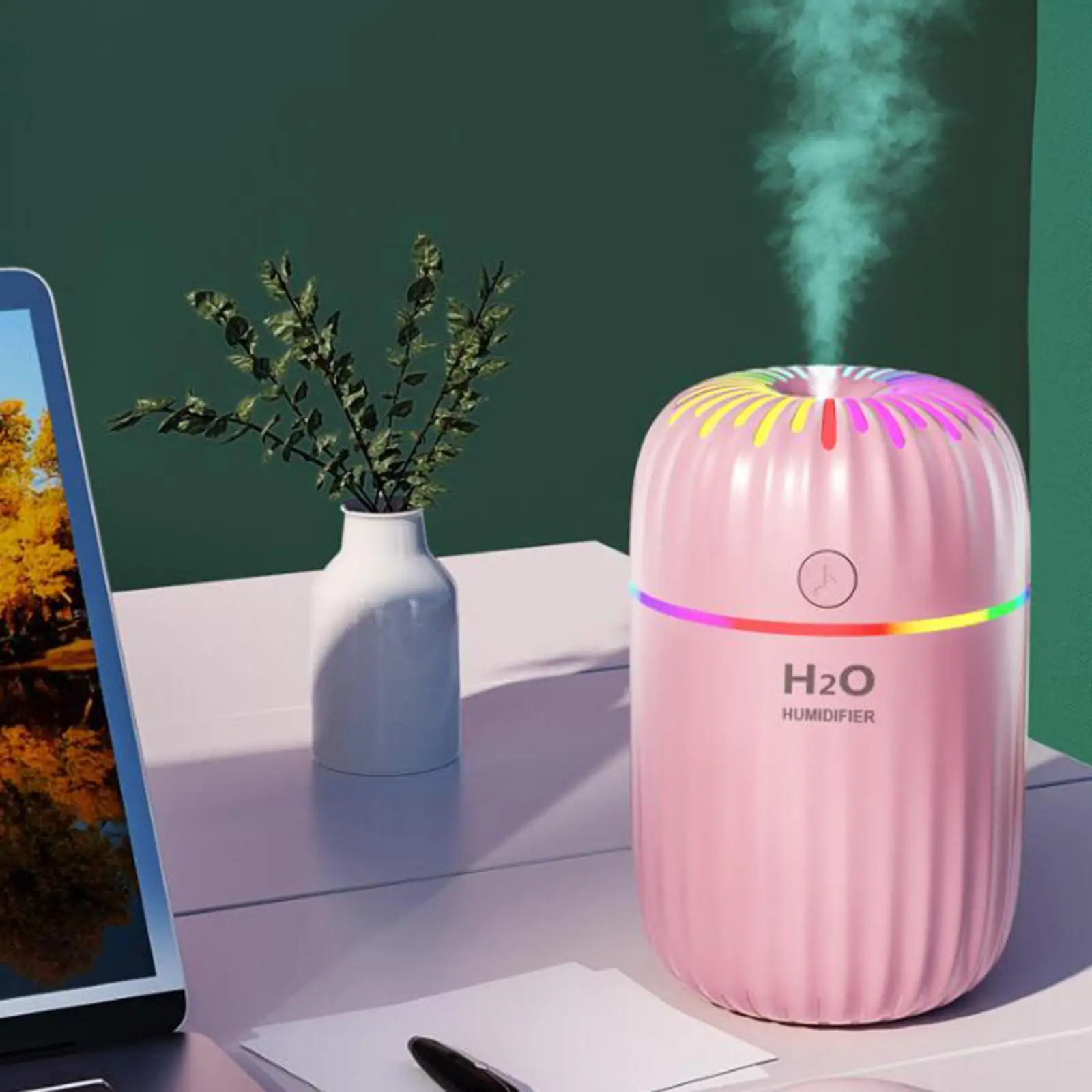 Mini Humidifier Night Light   Essential Oil USB Diffuser for Office, Hotel, Home, Kitchen, Car