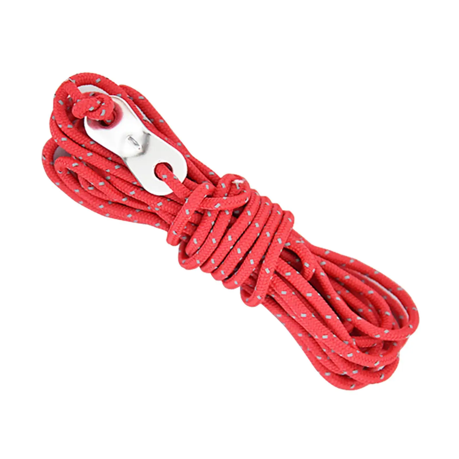 2Pcs Reflective Wind Rope with Adjustment Buckle Attachment Tensioner Adjustable for Camping Tent Awning Backpacking Outdoor