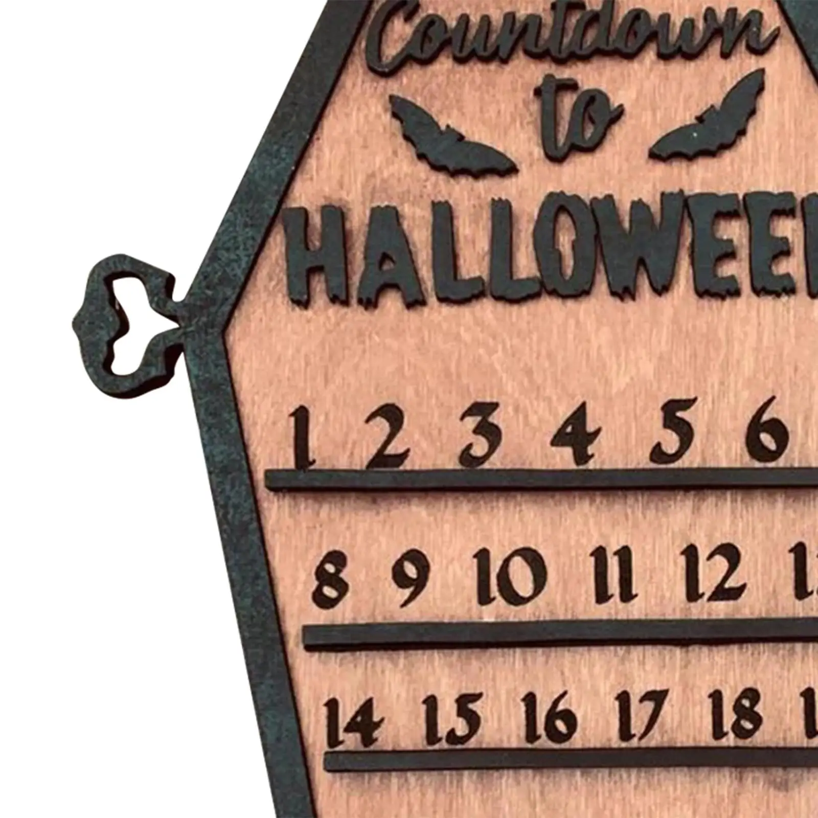 Halloween Countdown Advent Calendar Art Crafts Handmade Wood Halloween Advent Calendar for Classroom Party Favors Table Holiday