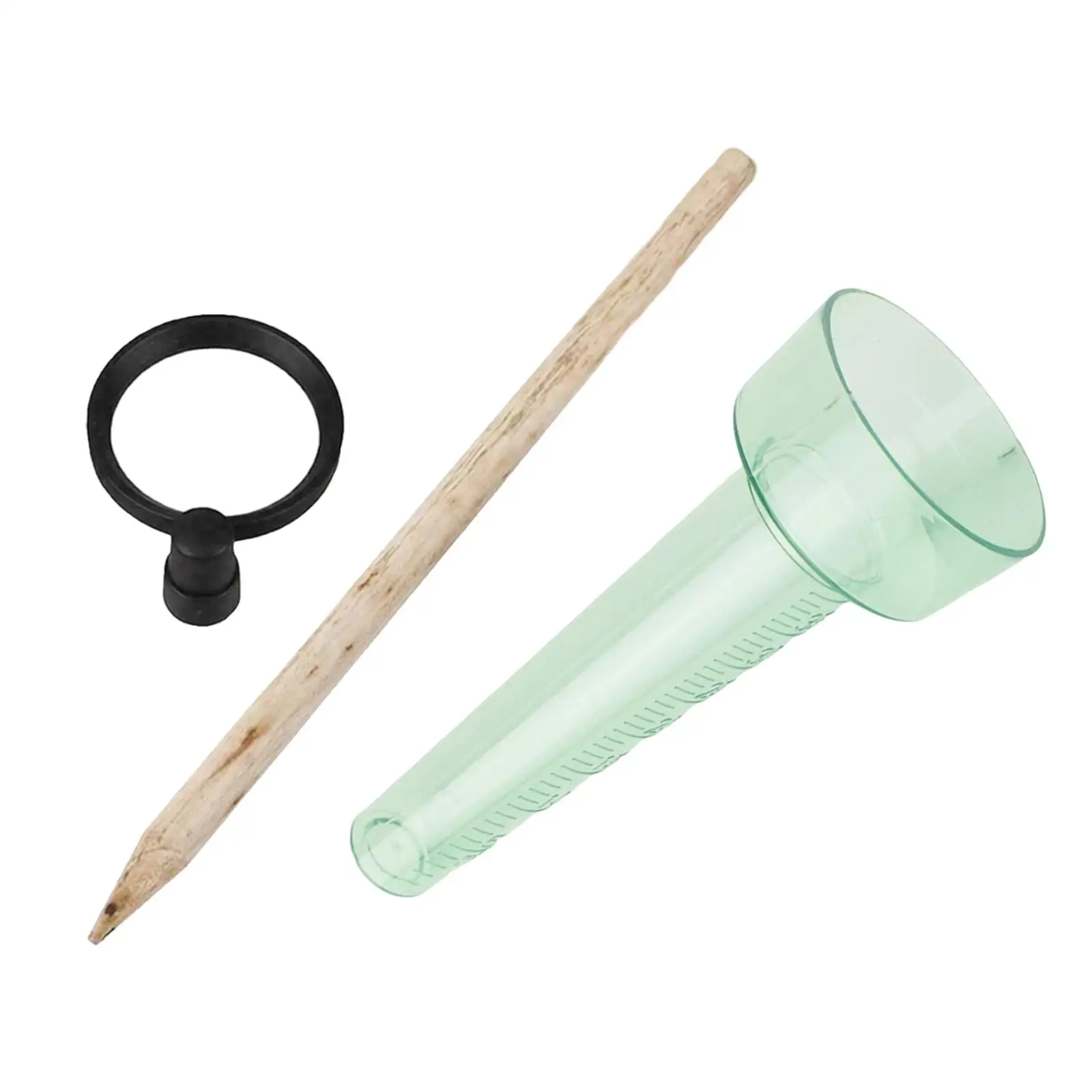 Garden Rain Gauge Lightweight up to 35mm Universal Rainfall Observation Simple Installation Solid Garden Stakes for Pathway Yard