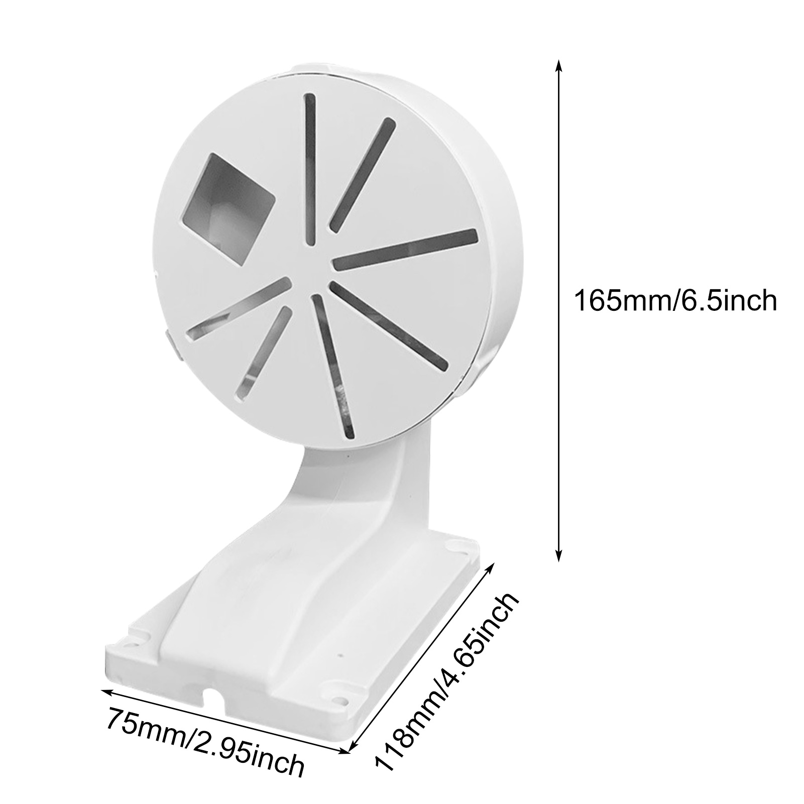 Stand Home Office Dome Camera Bracket L Tipo Plástico Estável