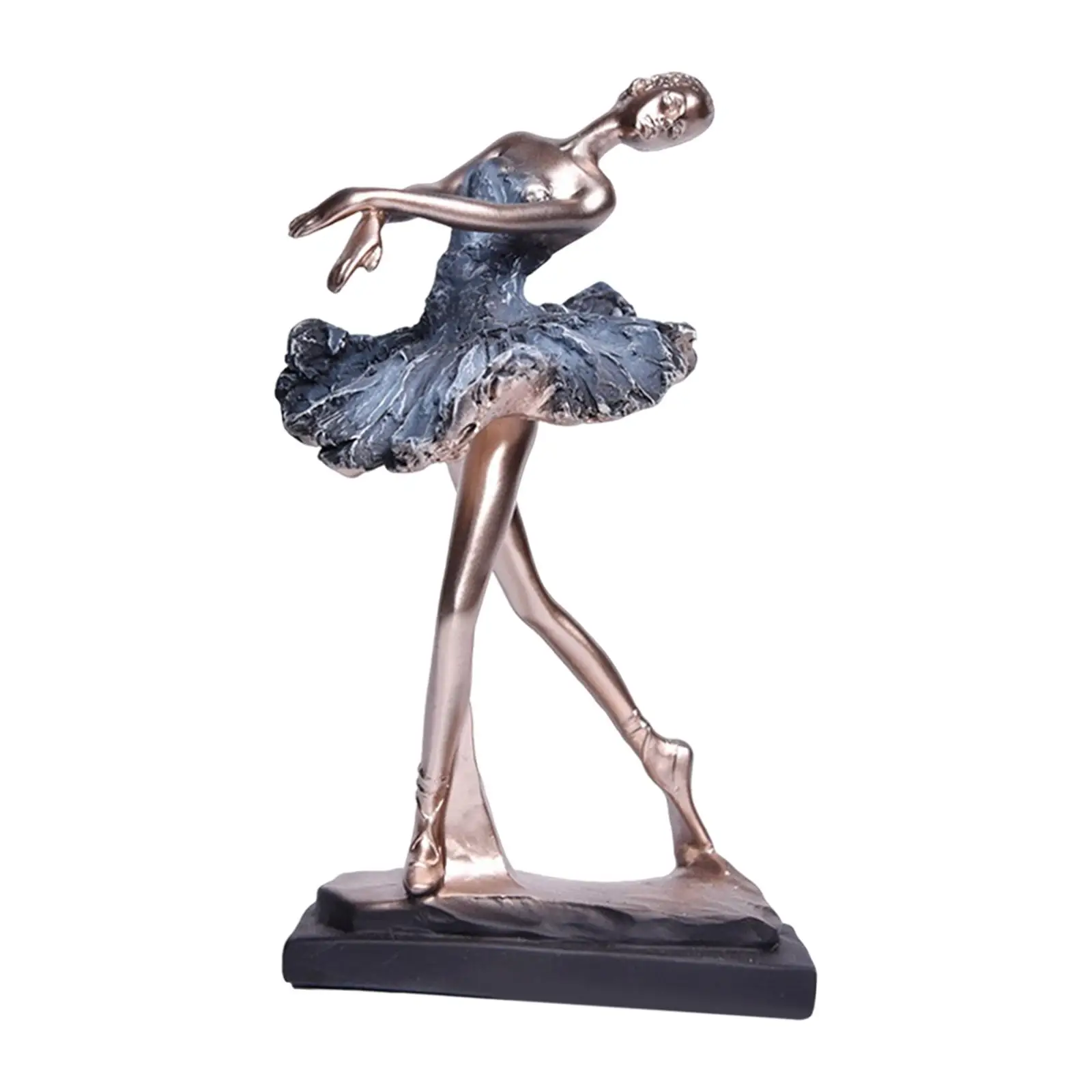 Dancer Figurine Graceful Resin for Bookshelf Garden Ornament