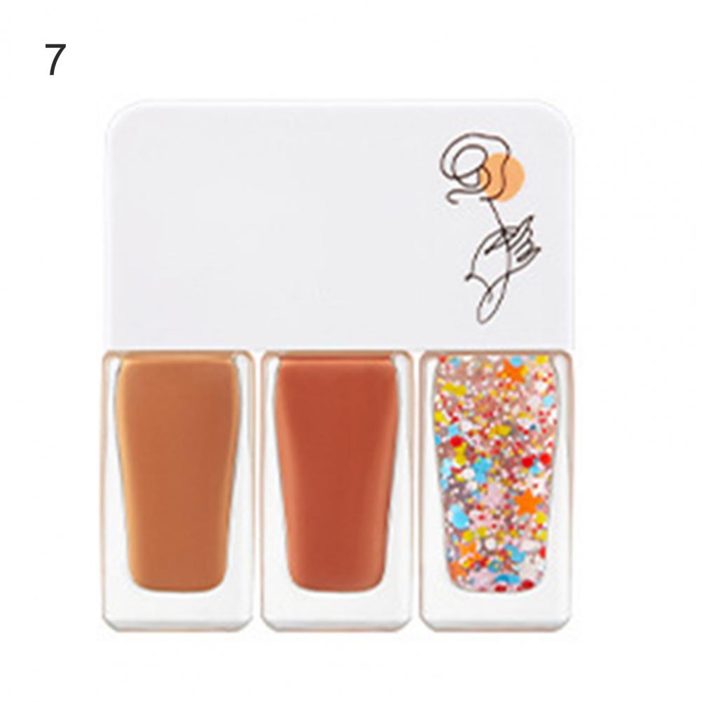 3Pcs/Set Water-Based Gel Nail Polish Set - 12g, Quick-Dry, DIY 3-in-1 Nail Art