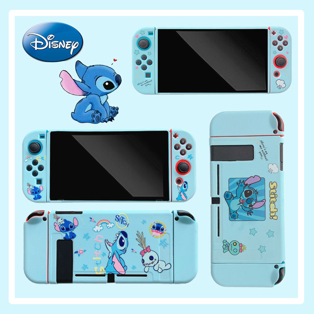 Nintendo Switch - stitch  Switcheries | Stitch Blue Case - Nintendo Switch OLED