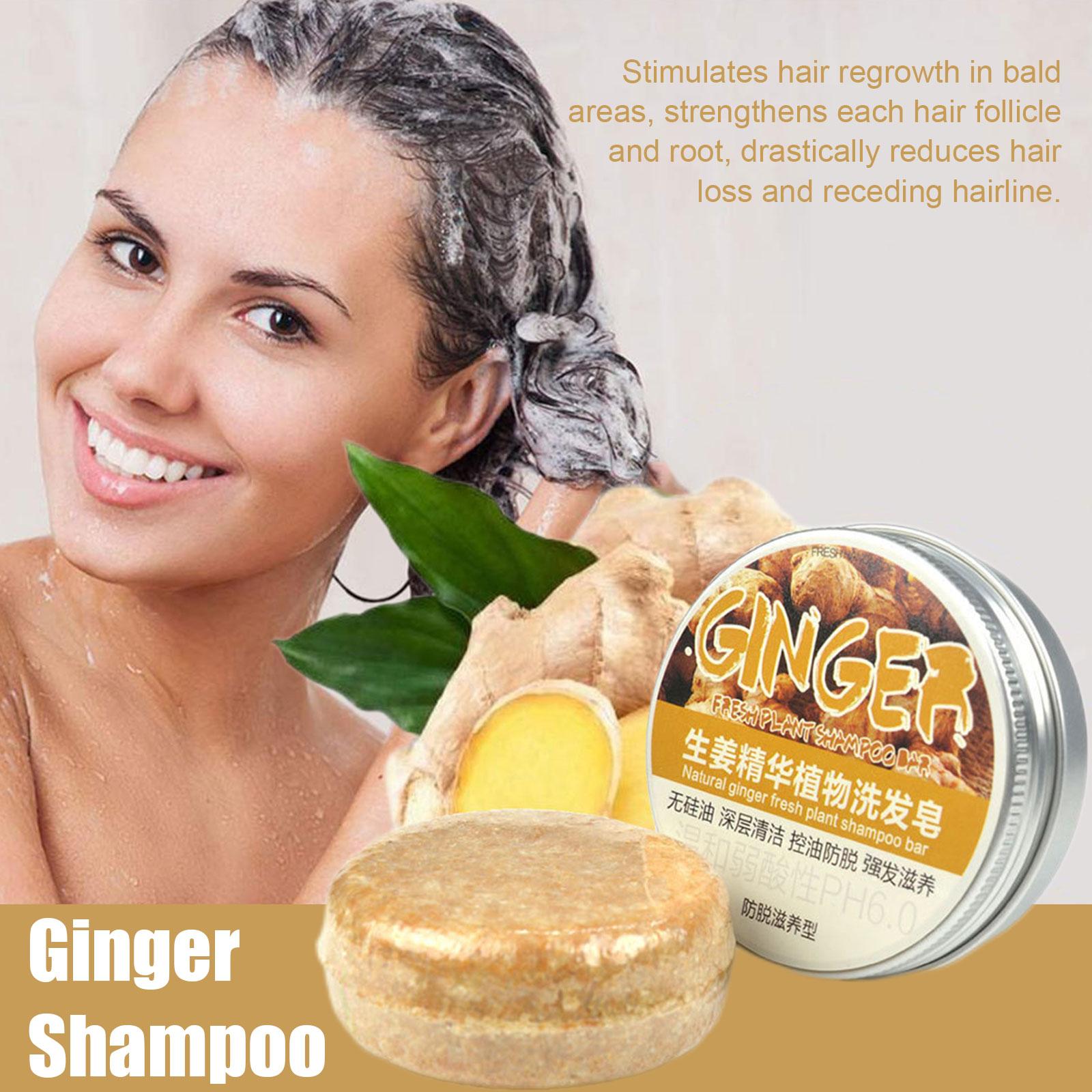 Best of 60g Ginger Shampoo Soap Anti-Hair Loss Natural Ginger Shampoo Soap Natural Organic Ginger Shampoo Bar Promotes Reviews & Tips - Image 2