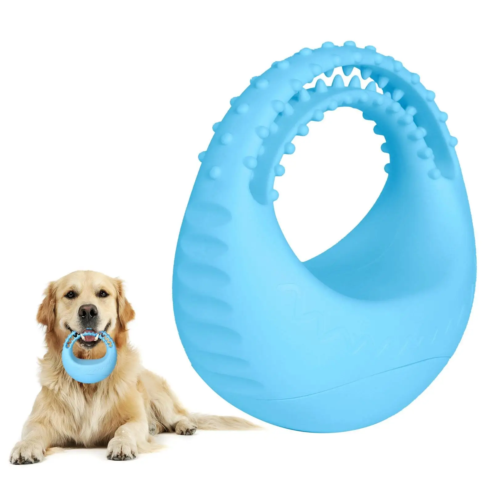 Floating Interactive Dog Ball Rubber Cleaning Tool Tumbler Pet Chew Toy