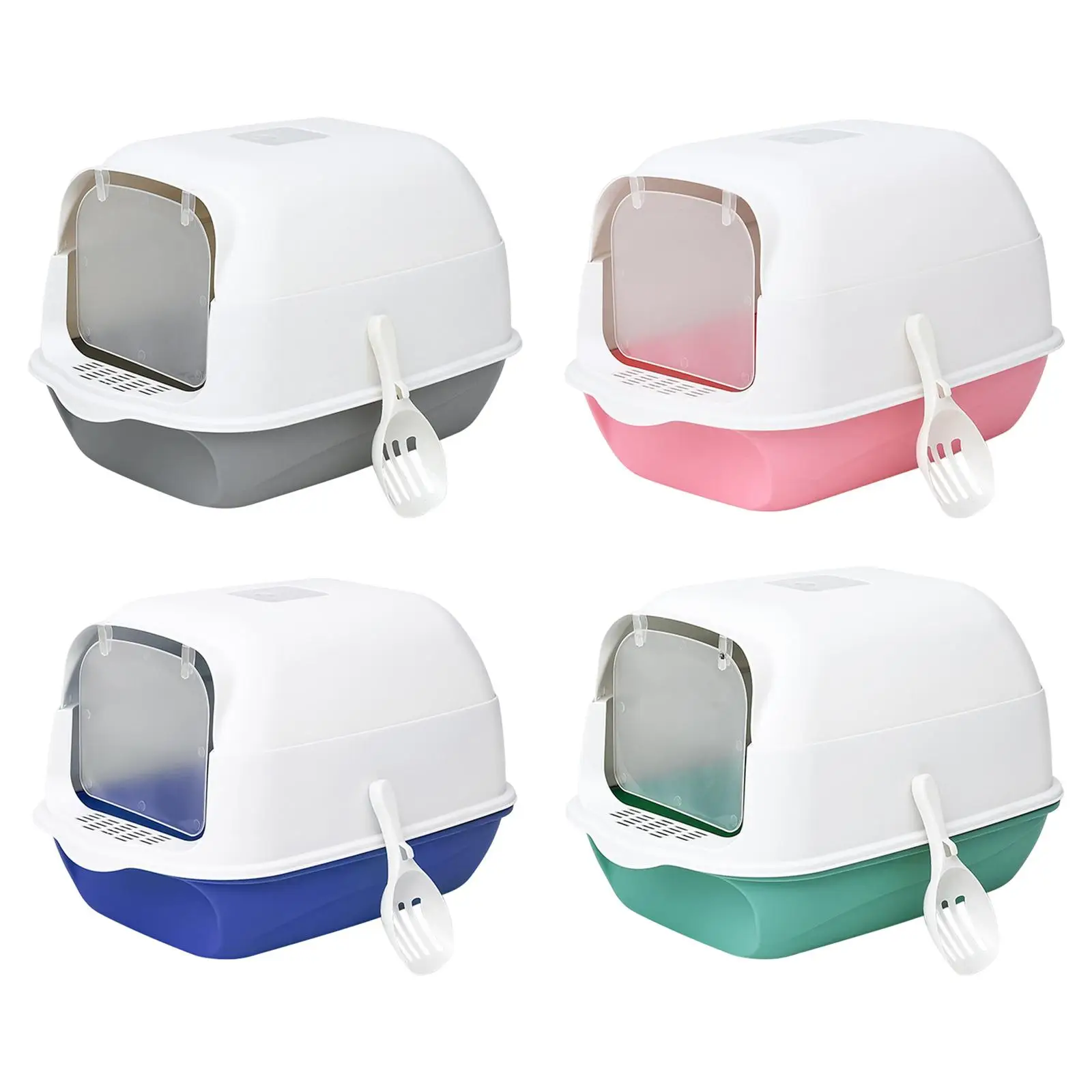 Cat Litter Box Fully Enclosed Cat Toilet Professional Anti splashing with