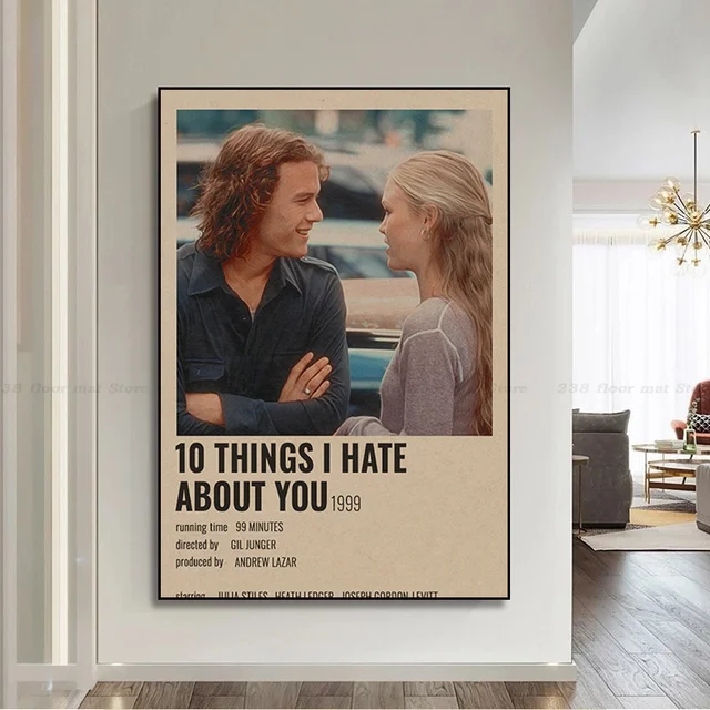 Movie 10 Things Hate About You Poster One Piece Poster Wall Art Home Decor  Painting Room Decor - AliExpress