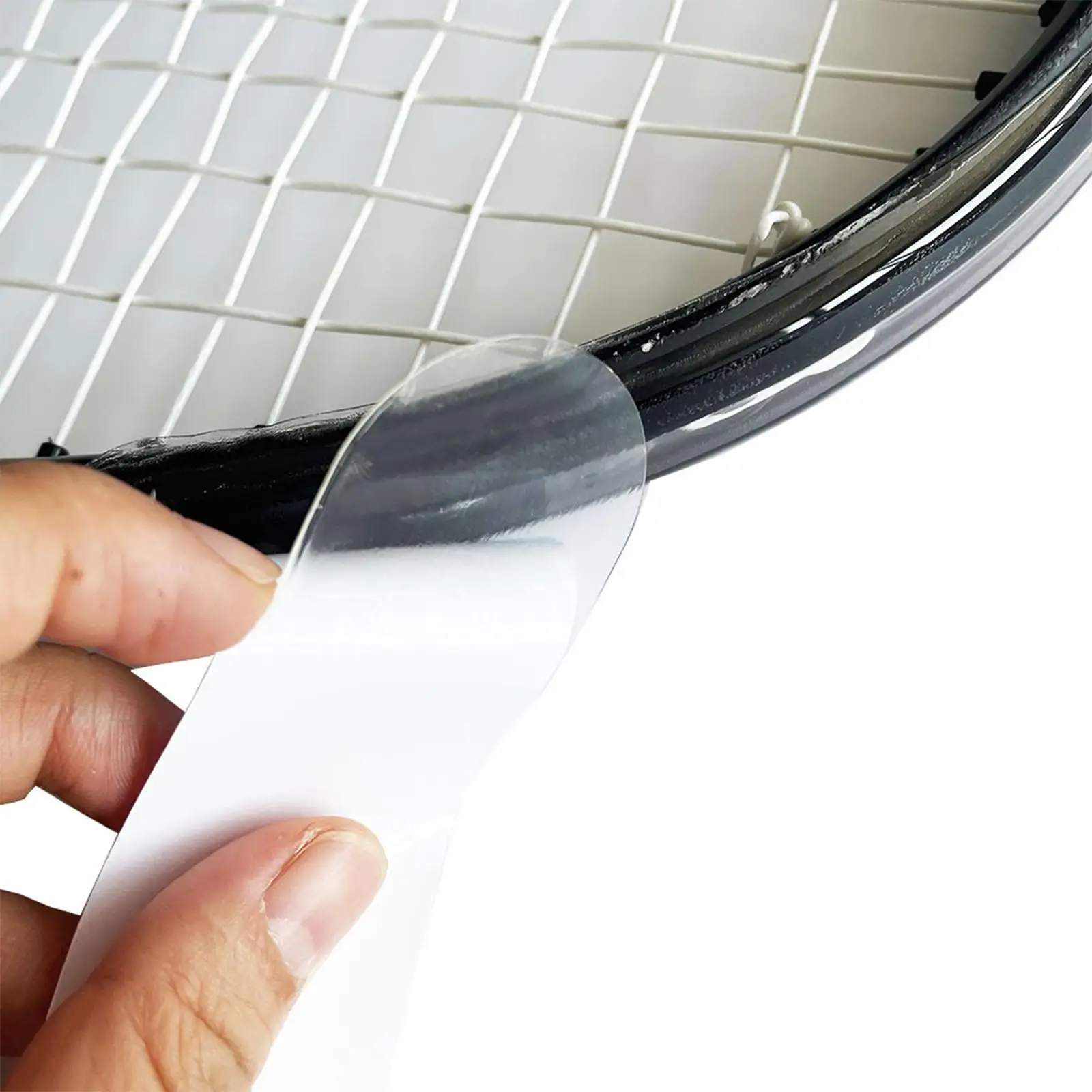 TPU Tennis Paddle Head Tape Transparent Stickers Reduce Impact for Outdoor