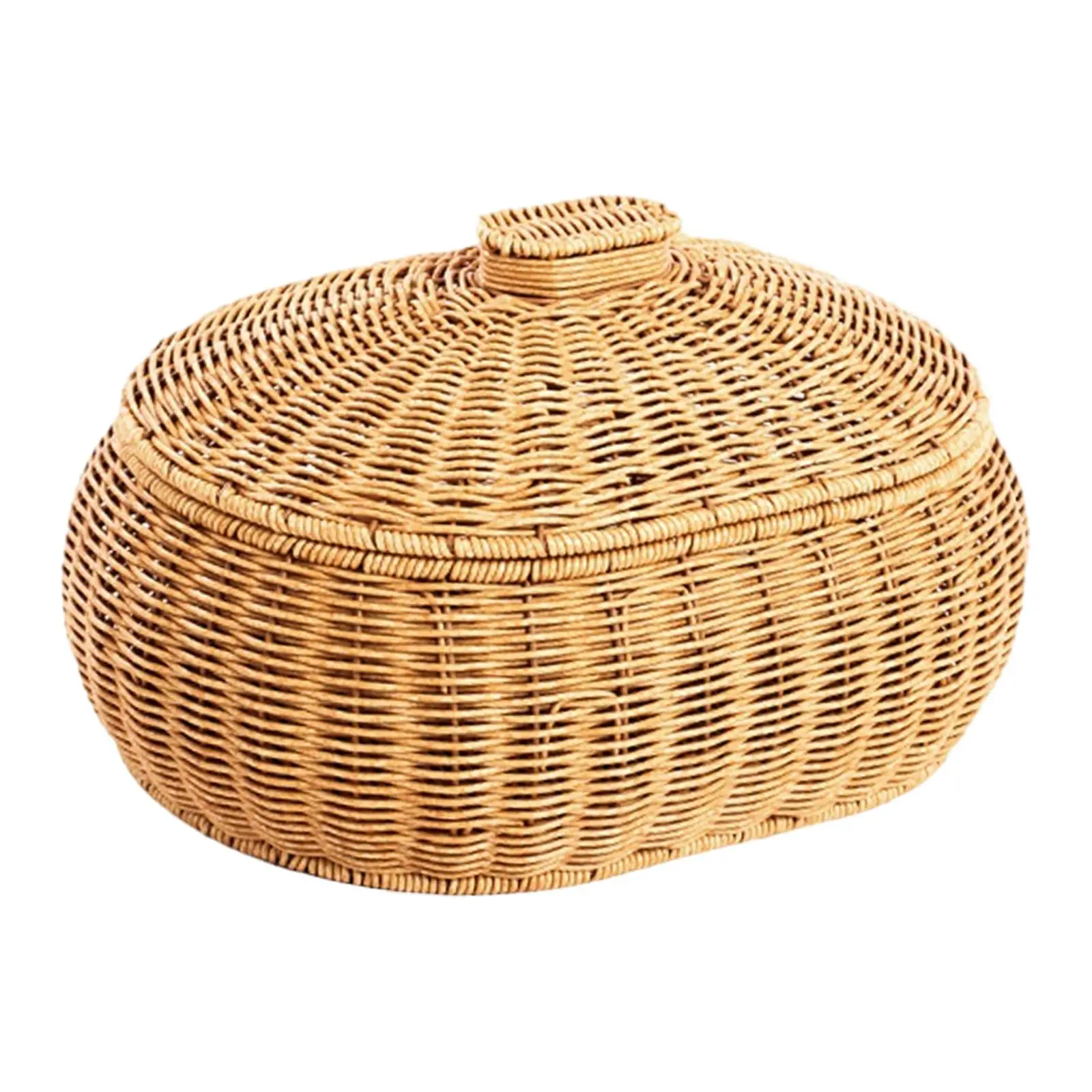 Handwoven Basket Food Serving Display Stylish Décor Food Storage Basket for Bathroom Living Room Restaurant Kitchen Bedroom