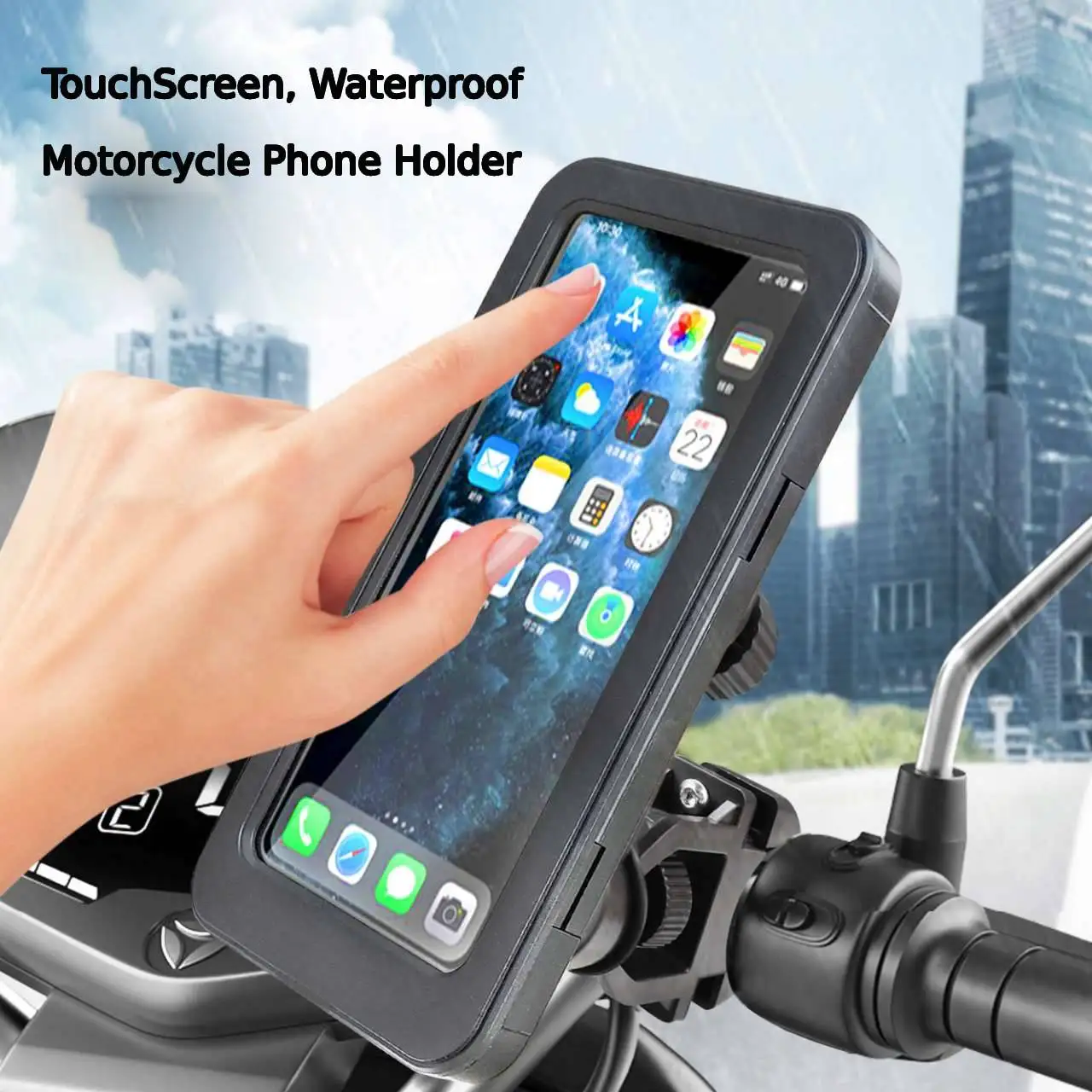 Rain-proof Phone Holder Bike Phone Mount for Motorcycle Universal Waterproof