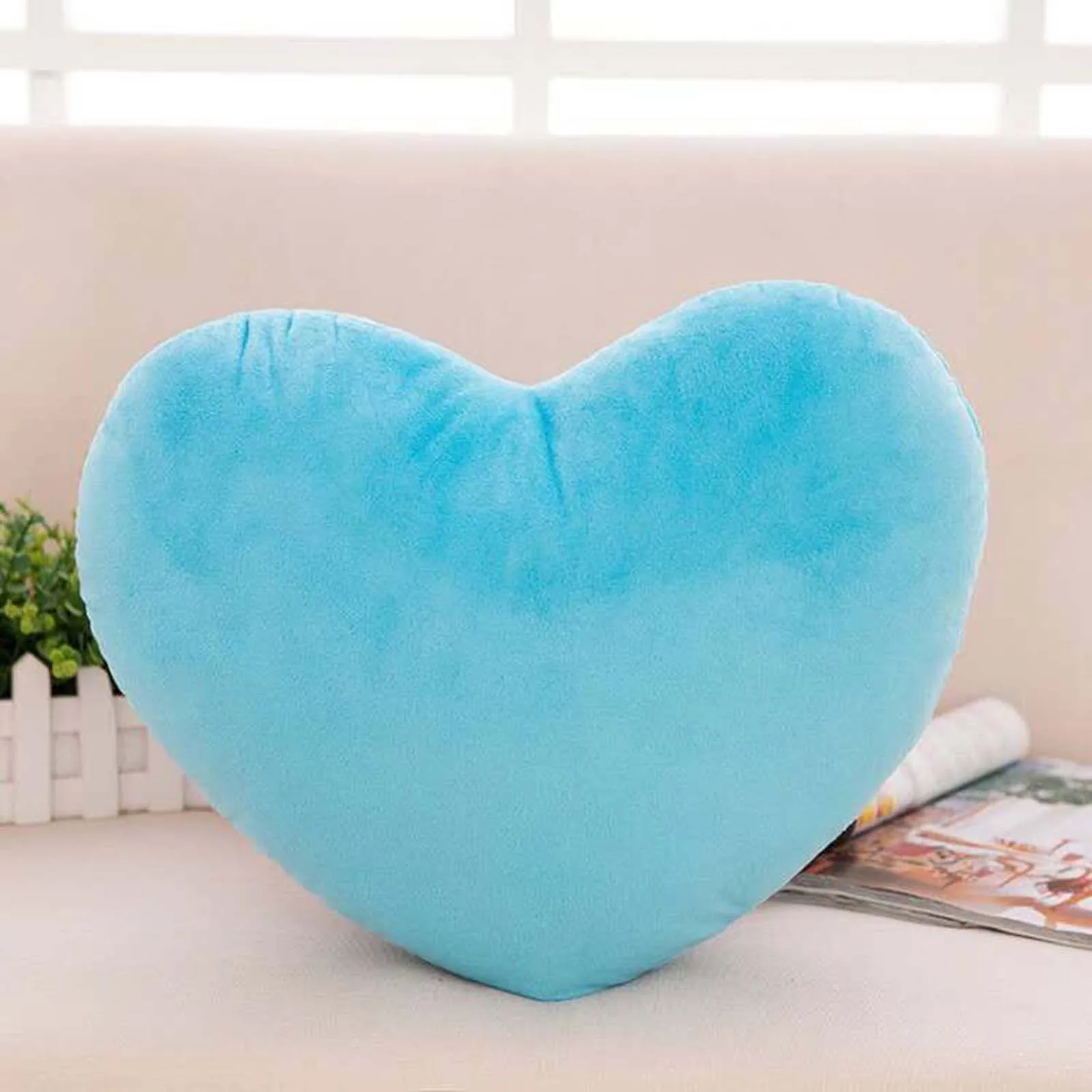 Valentines Day Decor Pillow Living Room Bedroom Heart Shape Decorative Throw Pillow Cotton Soft Doll Lover Gift 15//20/30/40cm