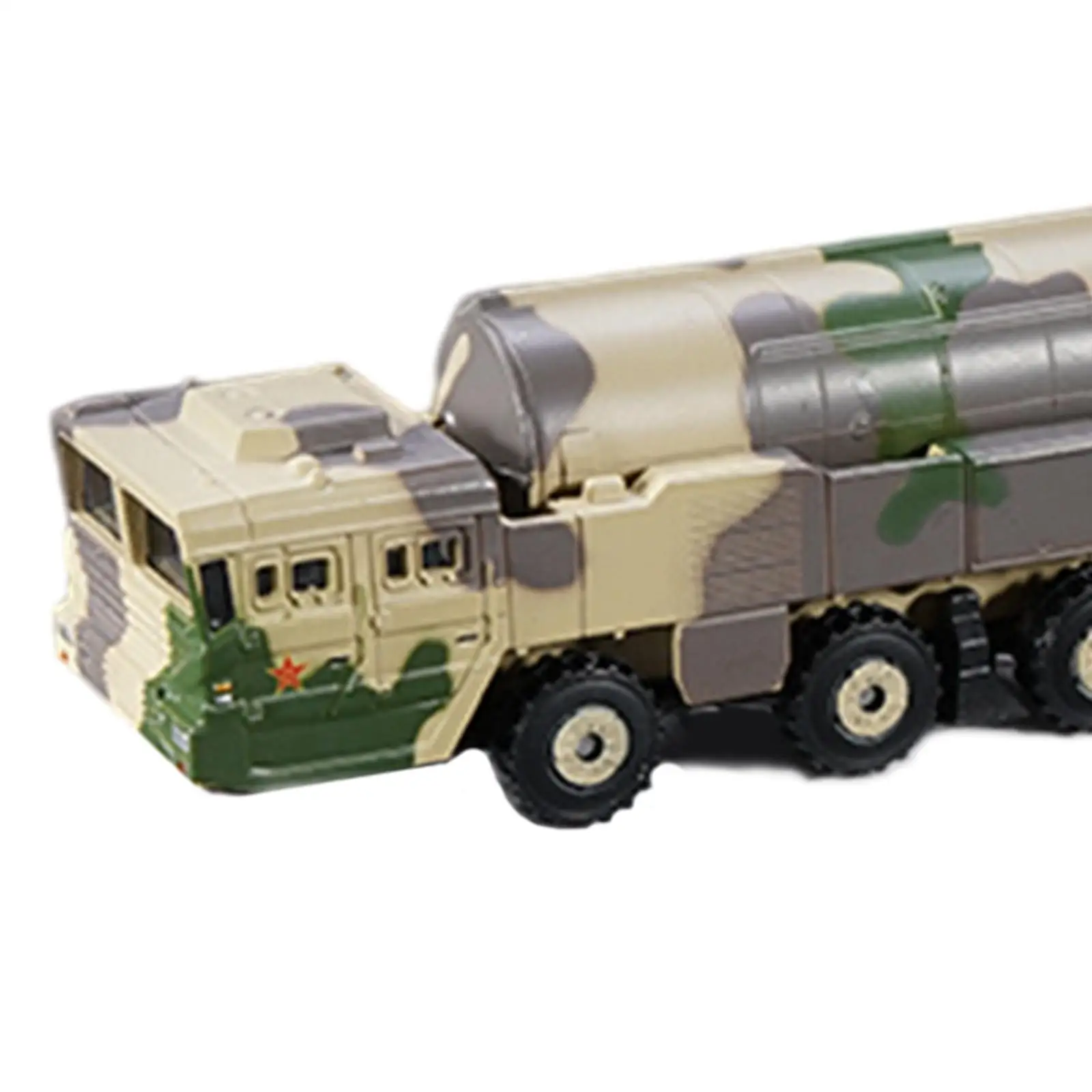 Simulation 1/100 Scale DF -31 Nuclear Missile Vehicle for Desktop Ornaments