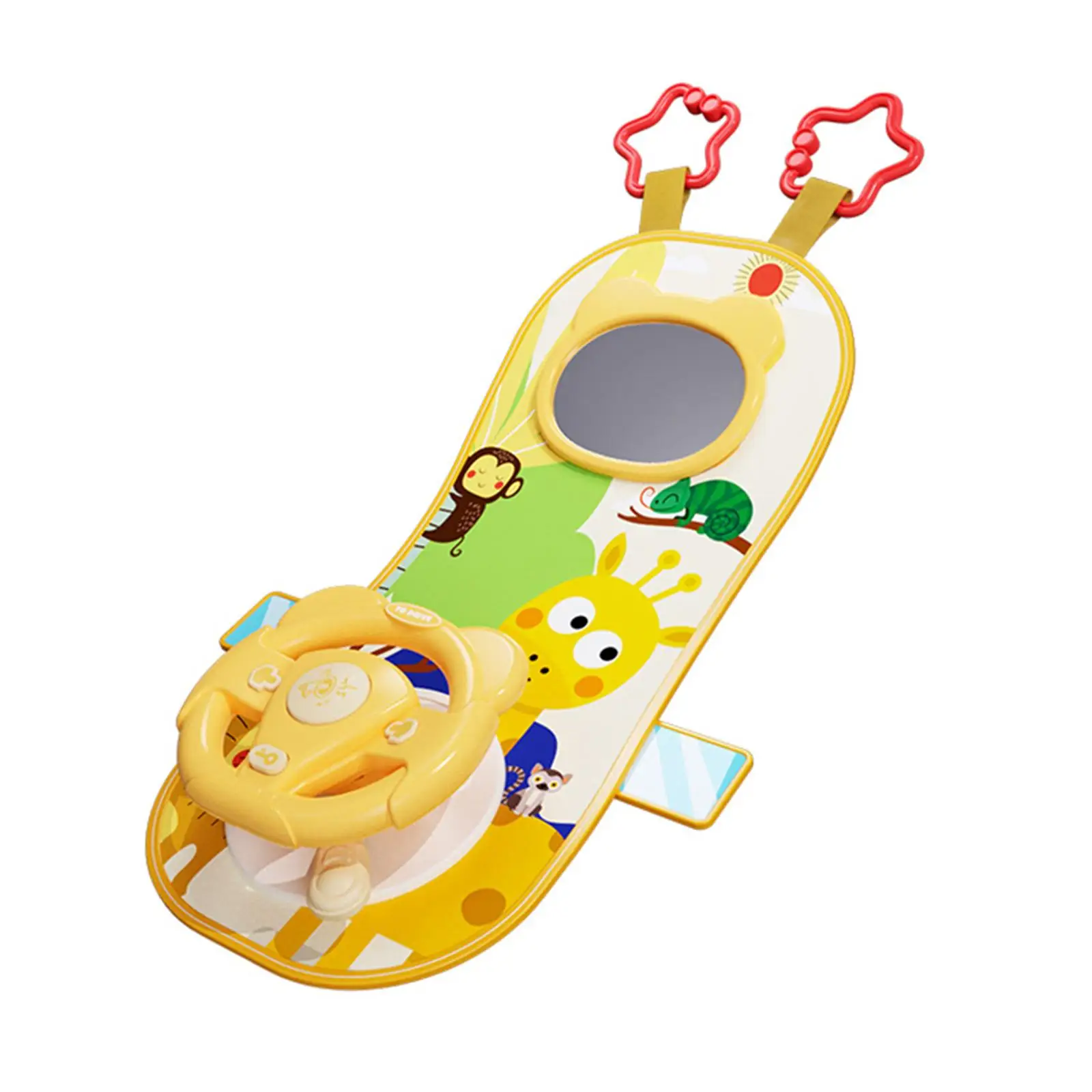Car Toy with Mirror Car Toy Pretend Play Toy with Music Simulation with Mirror