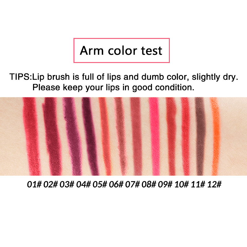 Best of 12 Colors Matte Lip Liner Lipstick Pen Makeup Waterproof Lasting Easy To Wear Non-stick Cup Lip Pigments Cosmetic Beauty Make Up Reviews & Tips - Image 3