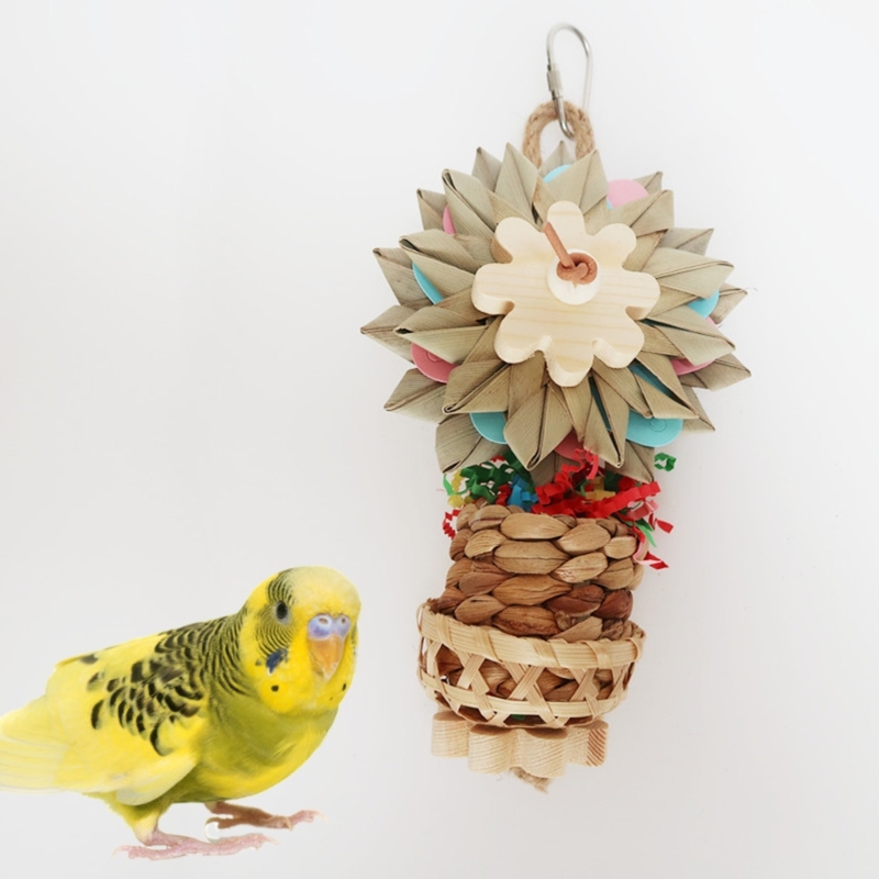 Title 9, Colorful Hanging Parrot Bird Molar Toy Parrot S...