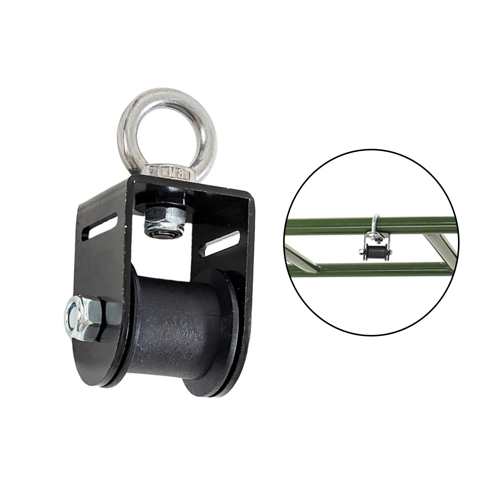 Bearing Pulley Wheel Lifting Rope Pulley Block Mute DIY Attachment Single Wheel