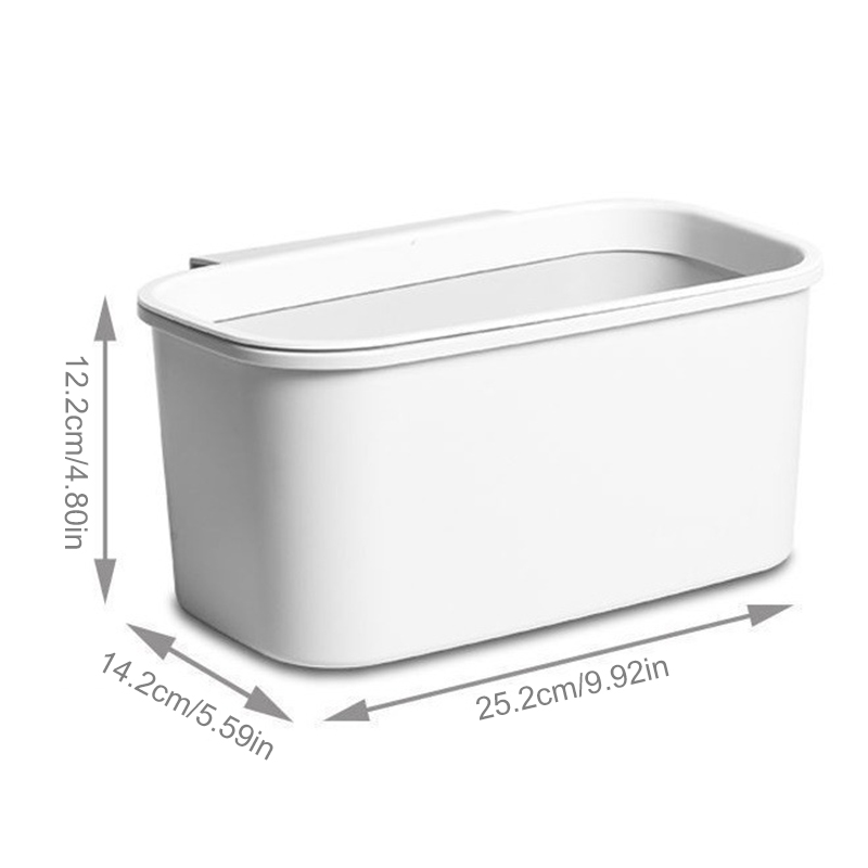 Description Picture 4 of itemHanging Basket Sundries Organizer Box Holder Shelf Dorm Room Bedside Plastic Storage Caddy With Removable Hook Loft Room Pocket