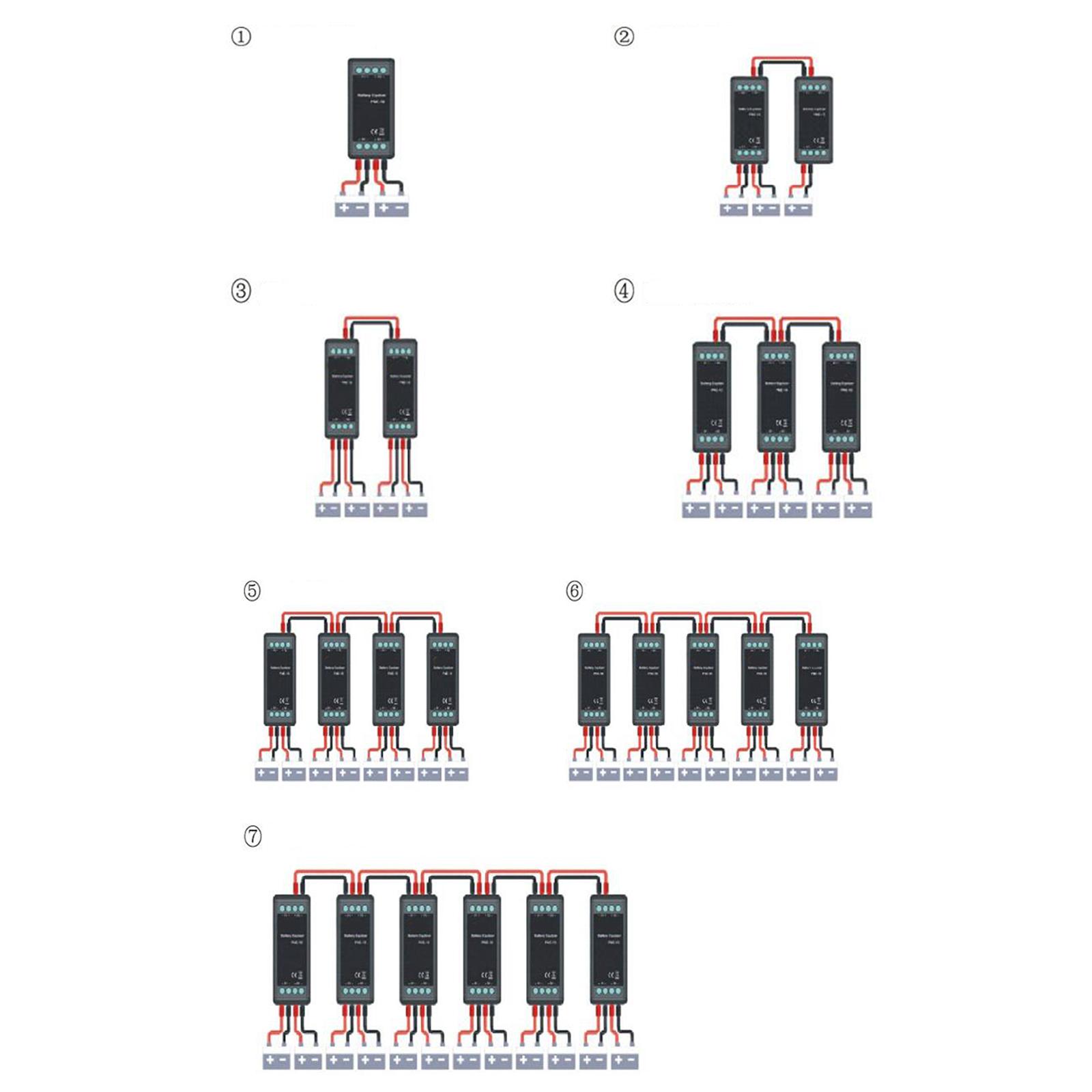 Battery Equalizer Connected Parallel Series Fittings Professional