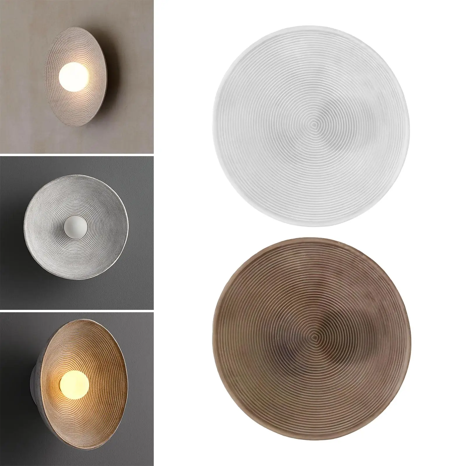 Round Wall Lamp Glass Lamp Shade Cover Wall Lights Fixtures Wall Sconces Lighting for Bathroom Decoration Kitchen Island Office