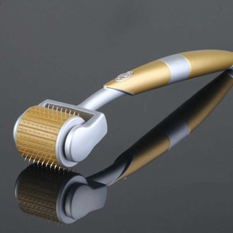 Best of Gold Roller Facial Massager 192 Titanium Micro Needle Skin Exfoliator Beauty Acupuncture Instrument Professional Beauty Care Reviews & Tips