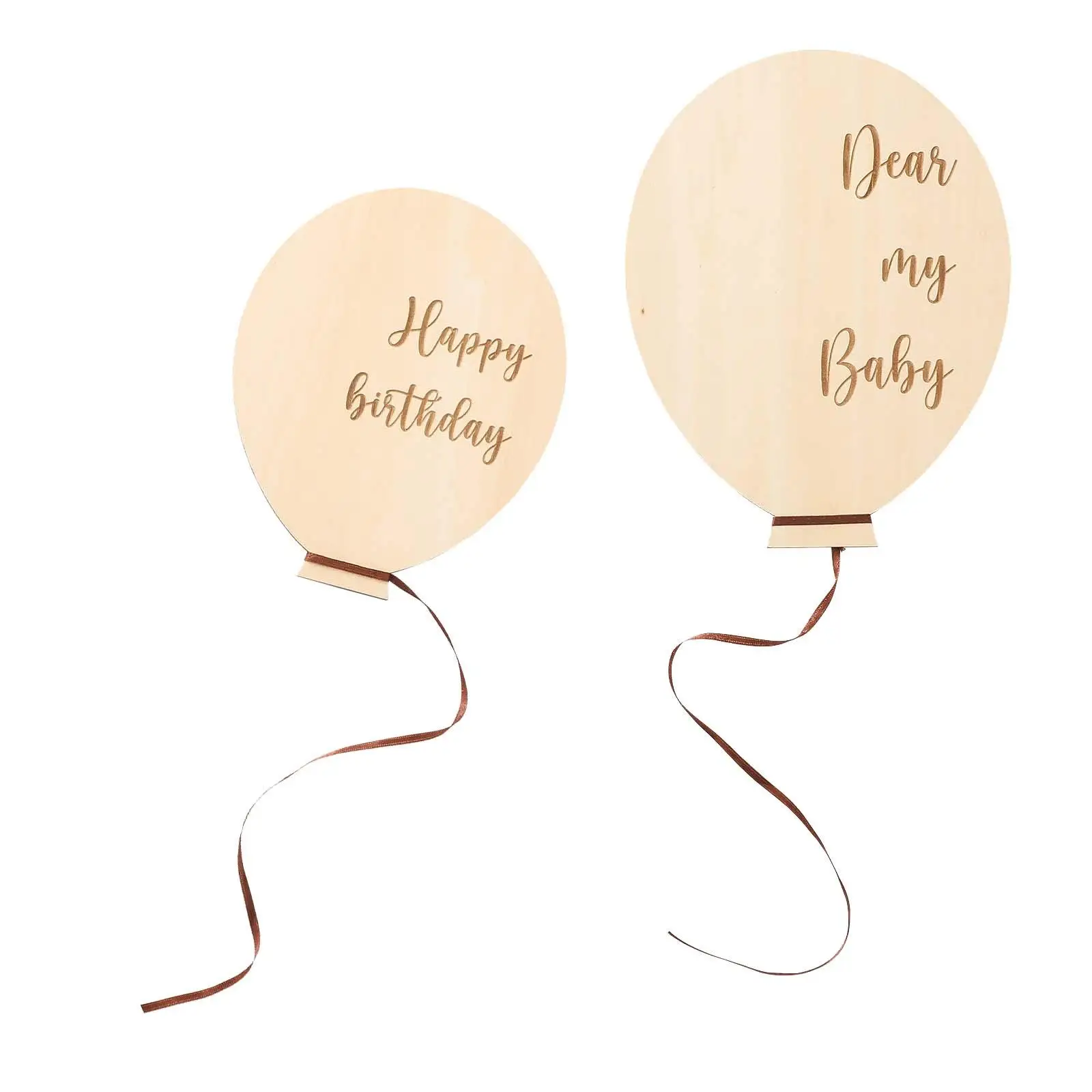 Wooden Milestone Balloon Birthday Backdrop Baby Months Signs Baby Monthly Milestone Balloon for Baby Girls Newborn Boys Toddlers