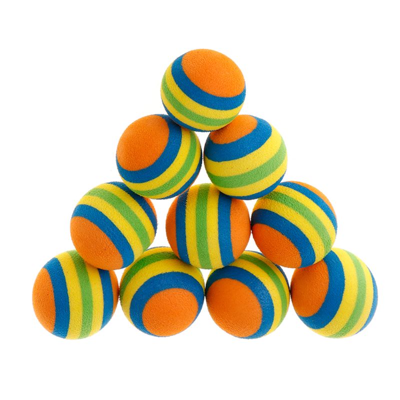 Title 10, 10Pcs Colorful Pet Ball Interactive Fetching Ca...