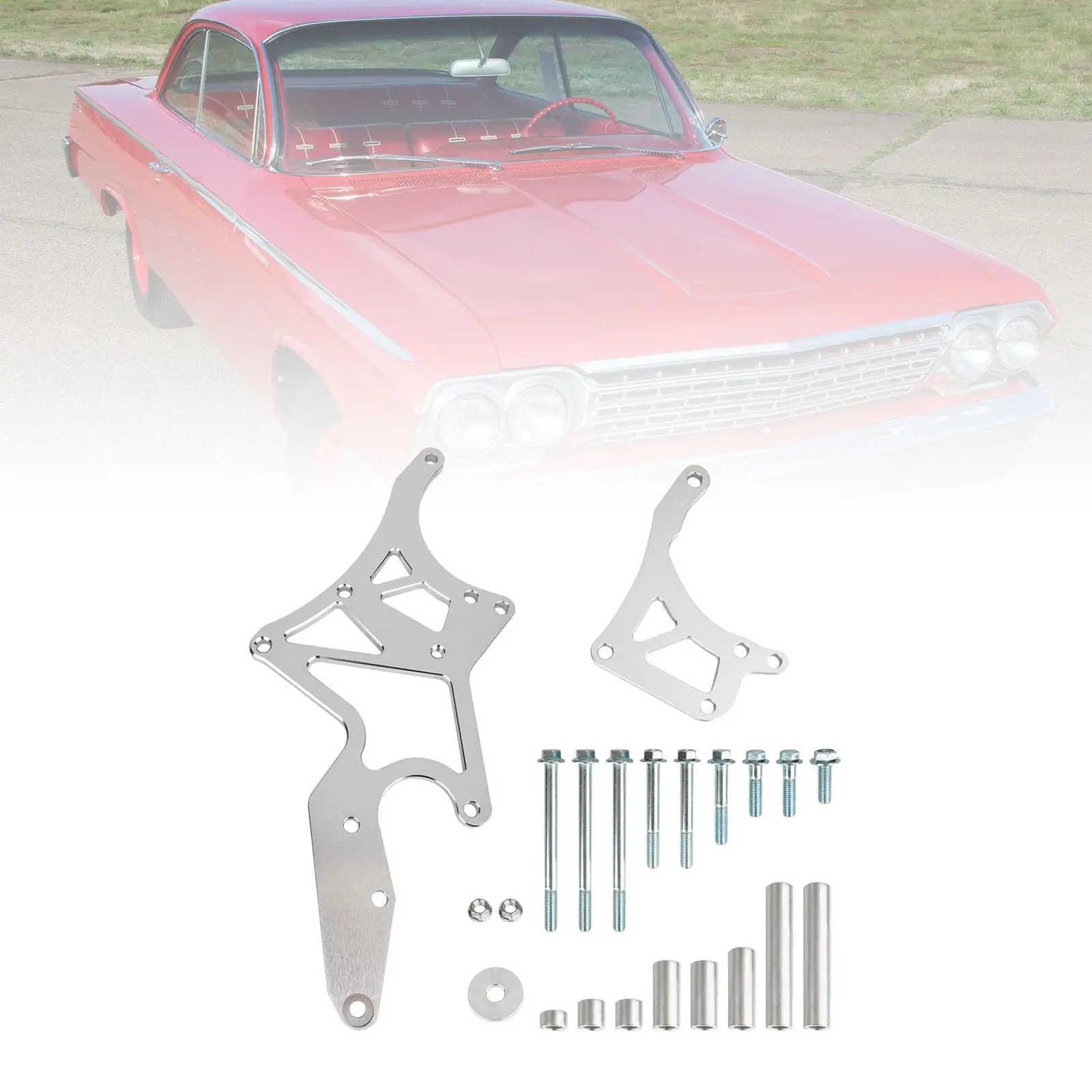 Serpentine Bracket Easy to Install Alternator Power Steering Pump Swap Conversion for Chevrolet Engines