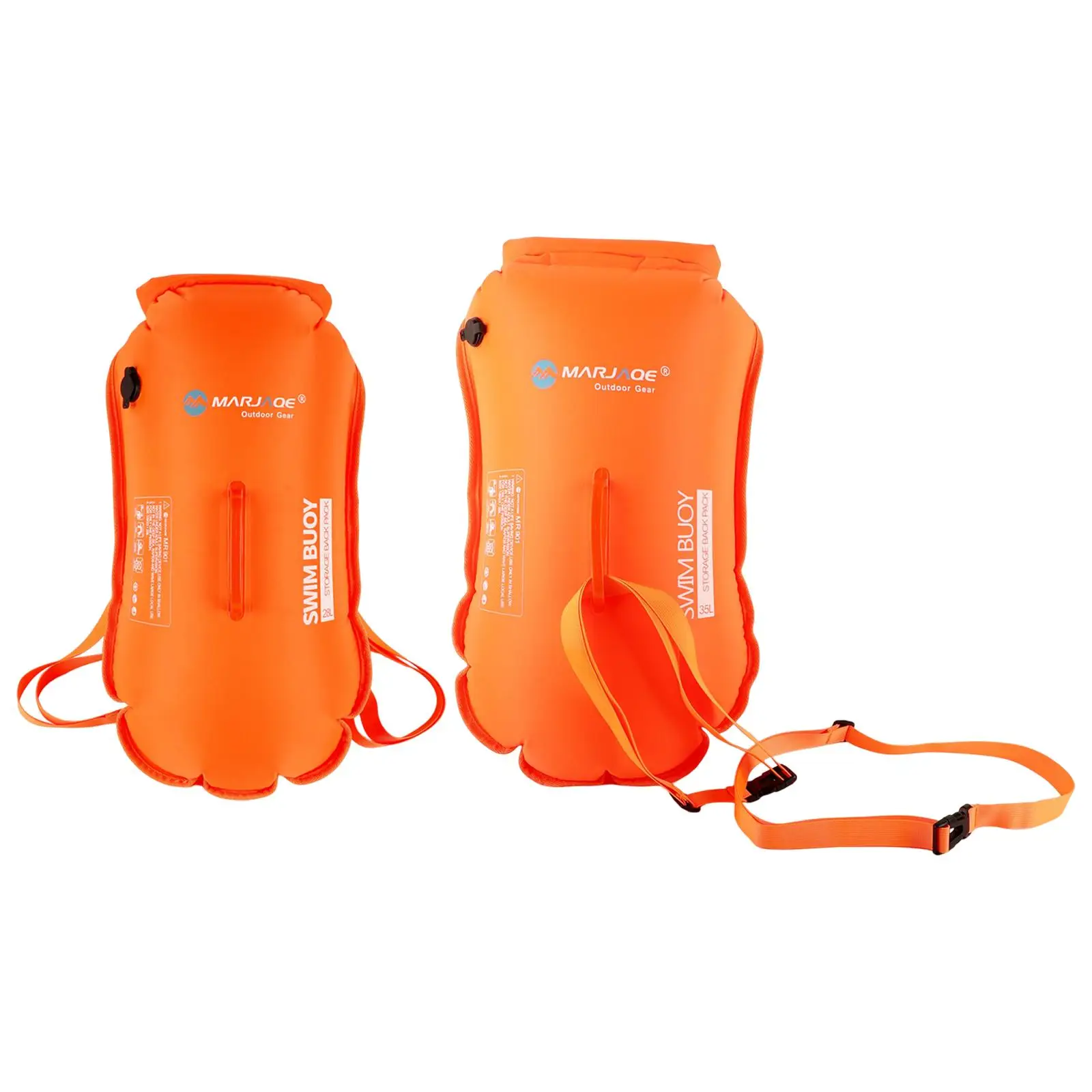 Swim Buoy Float Double Air Bag Waterproof for Triathletes Kayakers