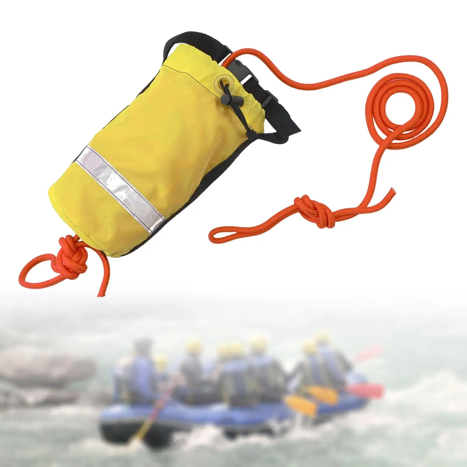 Rescue Throw Bag with 52ft Length of Rope Throw Bag with Rope for Kayaking Water Sports