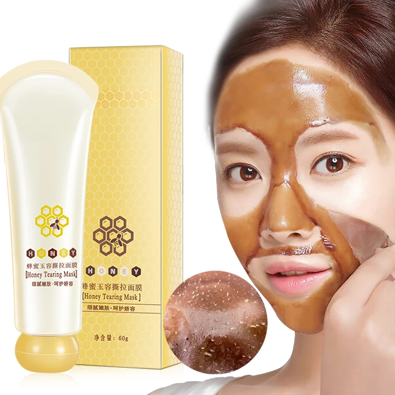 Best of New Honey Tearing Mask Peel Mask Oil Control Blackhead Remover Peel Off Dead Skin Clean Pores Shrink Facial Care Face Skincare Reviews & Tips