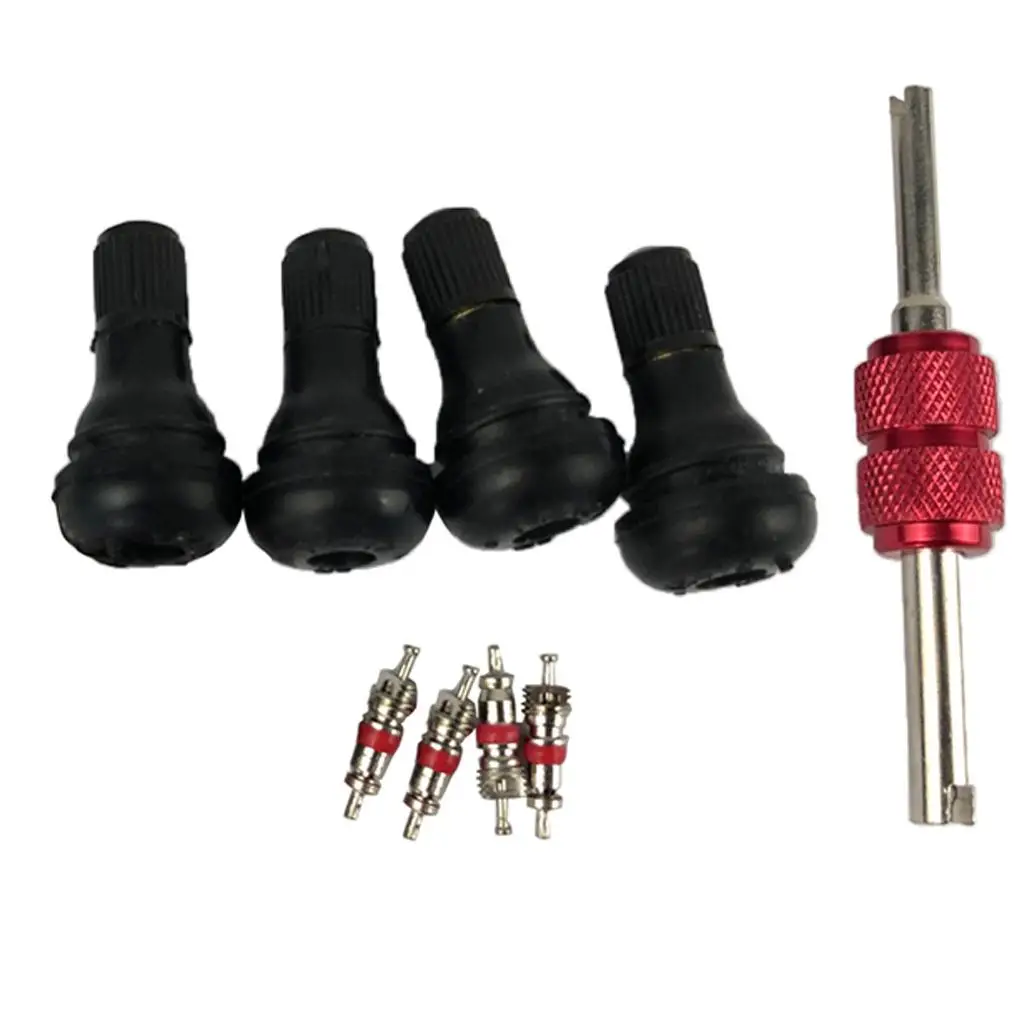 4 Pcs TR412 Snap-in Valve Tire Valve Stem Tool Remover Installation