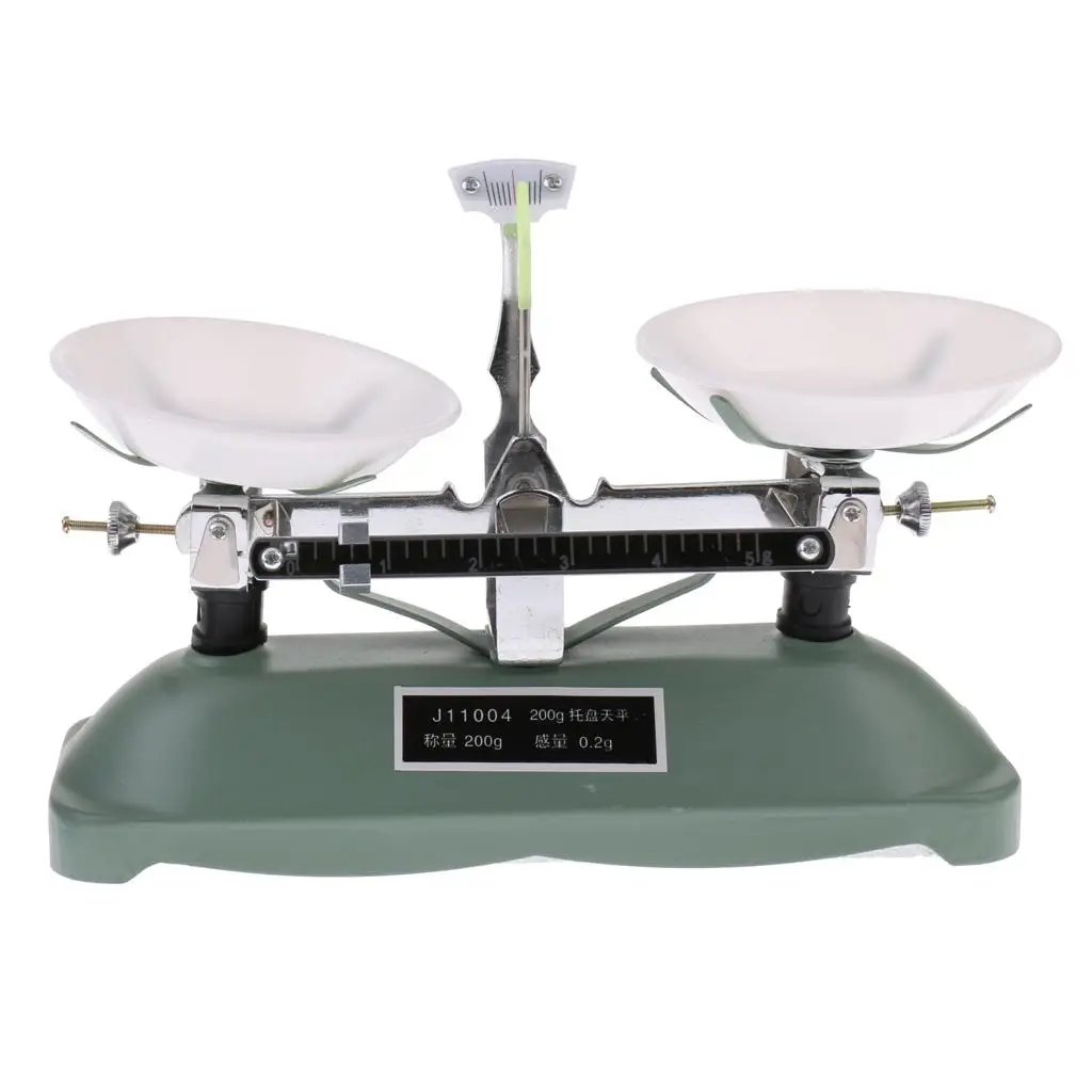 200 Gram Mechanical Table Balance Scale with 6 Weights Standards for 