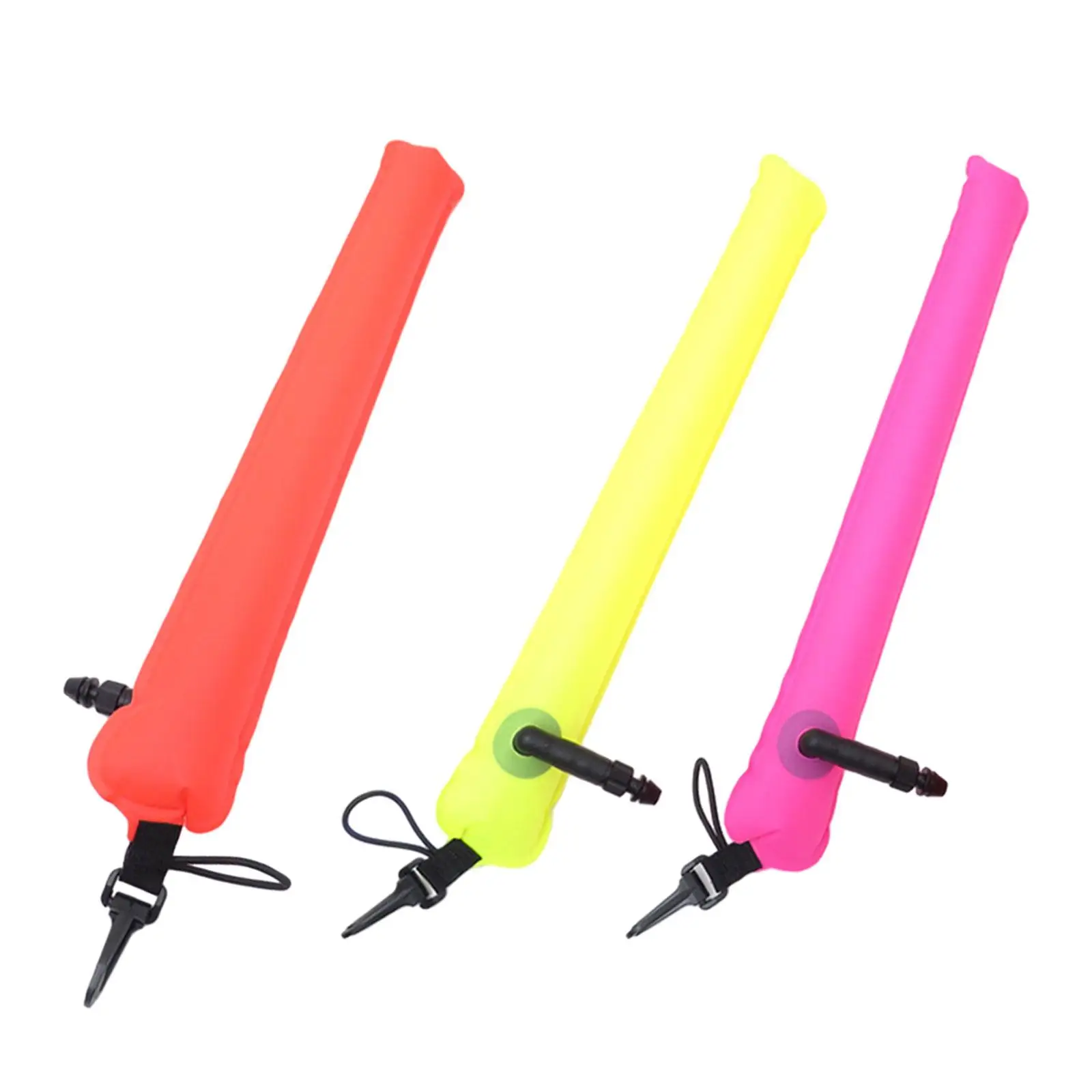 Surface Marker Buoy Inflatable Diving Equipment Highly Visible Waterproof Reflective Safety Tube for Snorkeling Scuba Diving