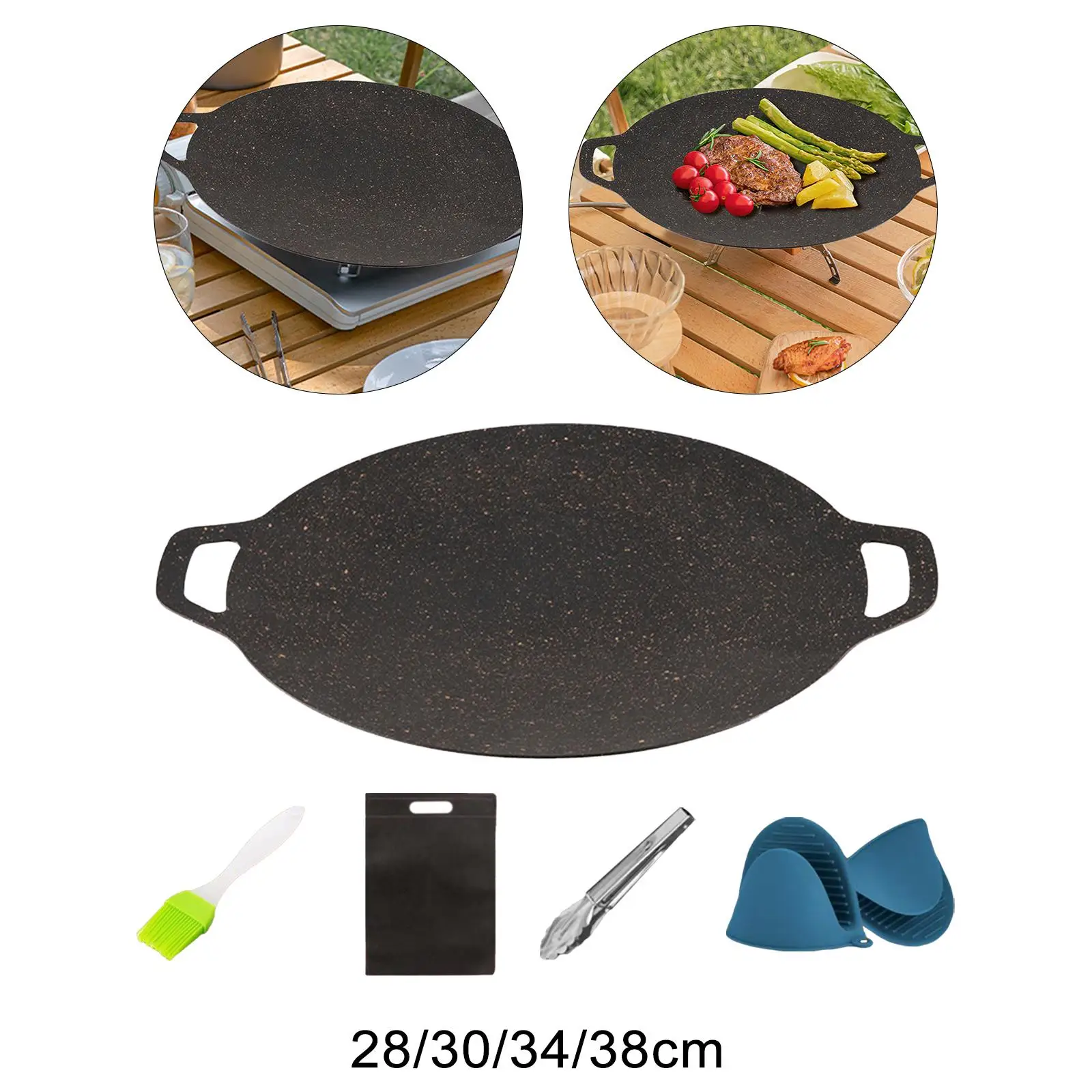 Cooking Pans Barbecue Plate for Travel Hiking Outdoor and Indoor