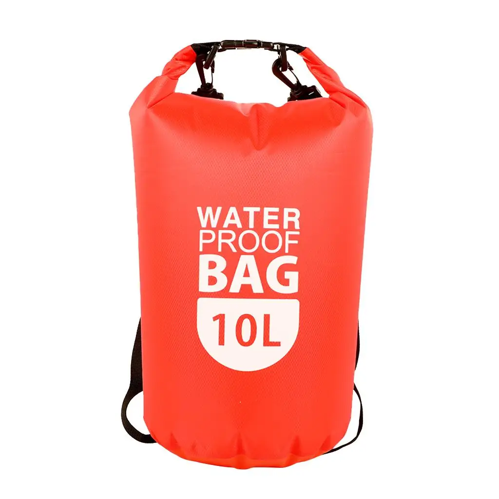 10L Premium Waterproof   Bags Kayaking Camping Boating Sack Shoulder Strap