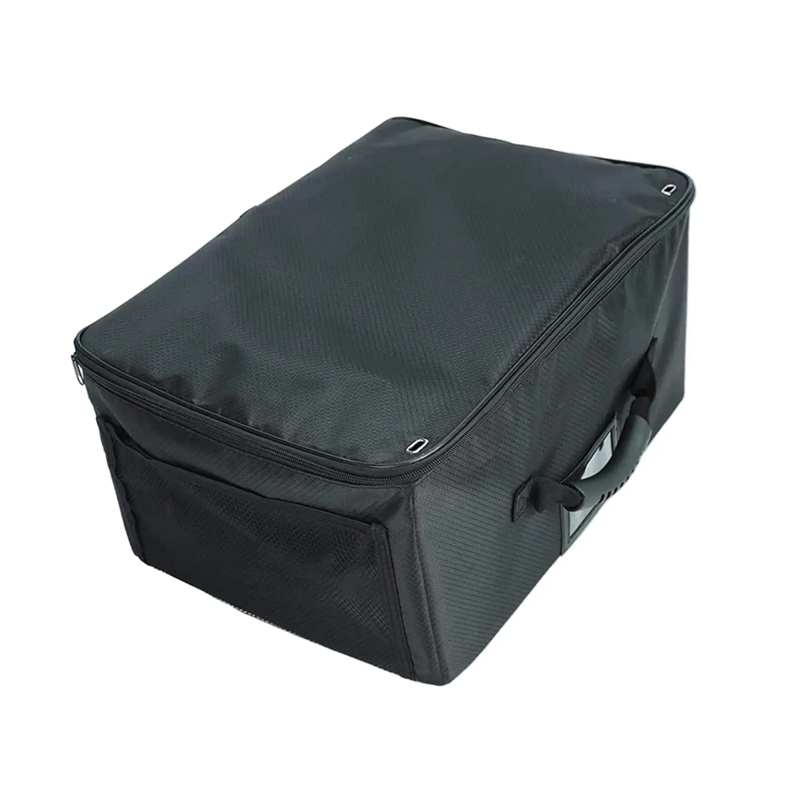 Golf Trunk Organizer with Lid Adjustable Compartments Foldable for SUV