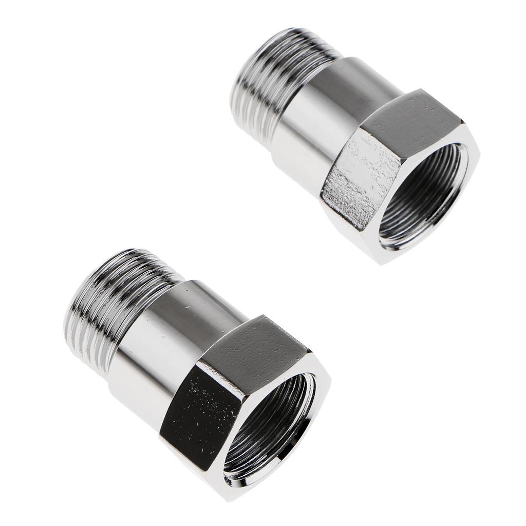 2 Pieces Hexagon M18*1.5mm  Sensor Bung Extension Spacer Adapter