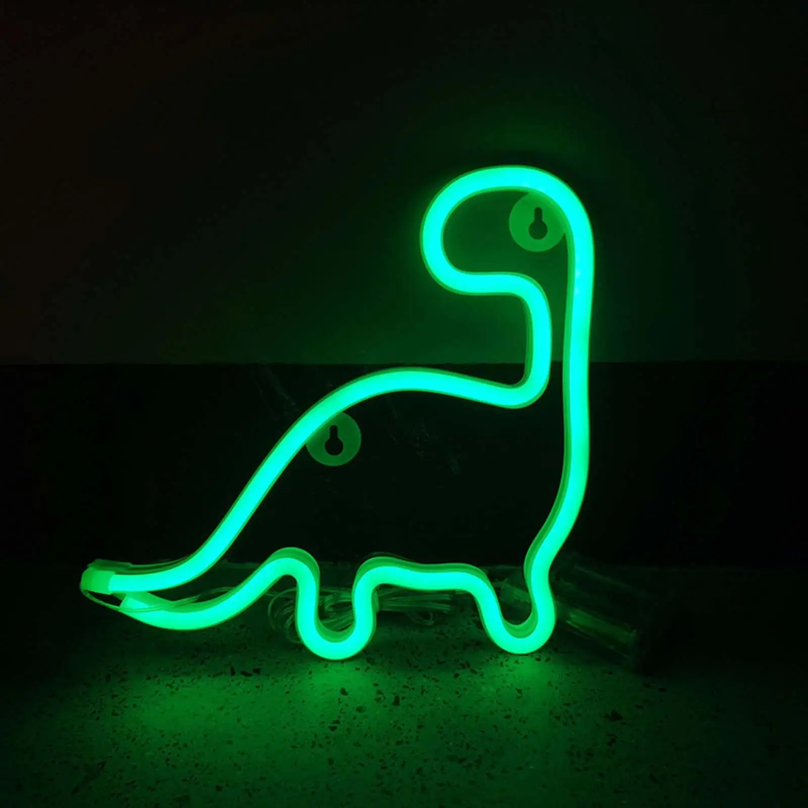 LED Dinosaur Neon Lamp Sign Battery USB Operated Night Light Decorative Lighting for Party Wedding Table Living Room Kids Room