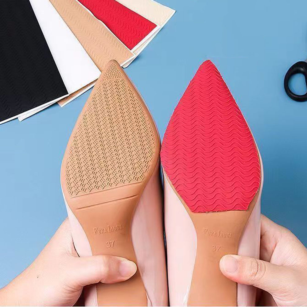 Verschleiß feste rutsch feste Schuhe Matte Sohlen Protektor Anti-Rutsch-Reparatur Laufsohlen selbst klebende Aufkleber High Heel Care Bottom Patch – Detail 6