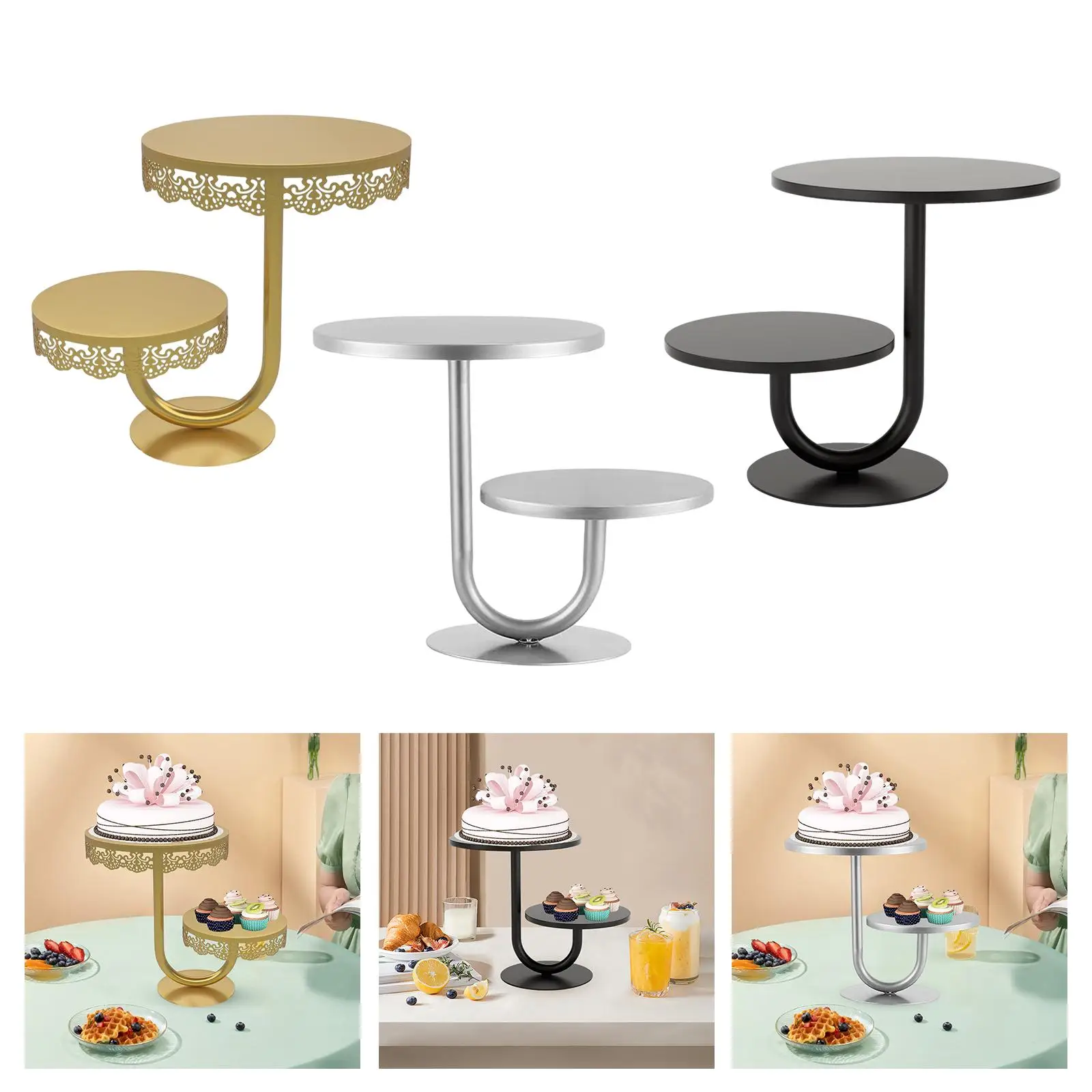 Round Cupcake Stands Display Stand Cake Stand Display Holder for Birthday Buffet Wedding