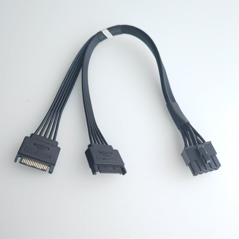 Computer ATX Stromkonverter Dual SATA auf 10Pin Adapter Netzteil Stromkabel für DELL C1100 Sever 30CM – Detail 3