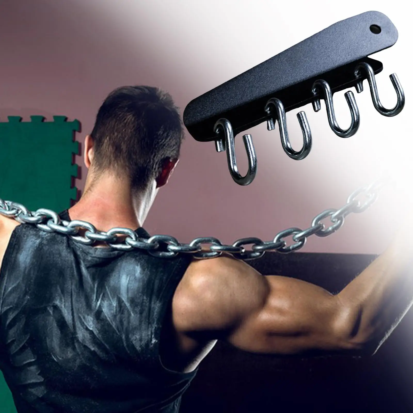 Gym Chains Rack Organizer Holder, Wall Mount, Exercise Training Heavy Duty Wall