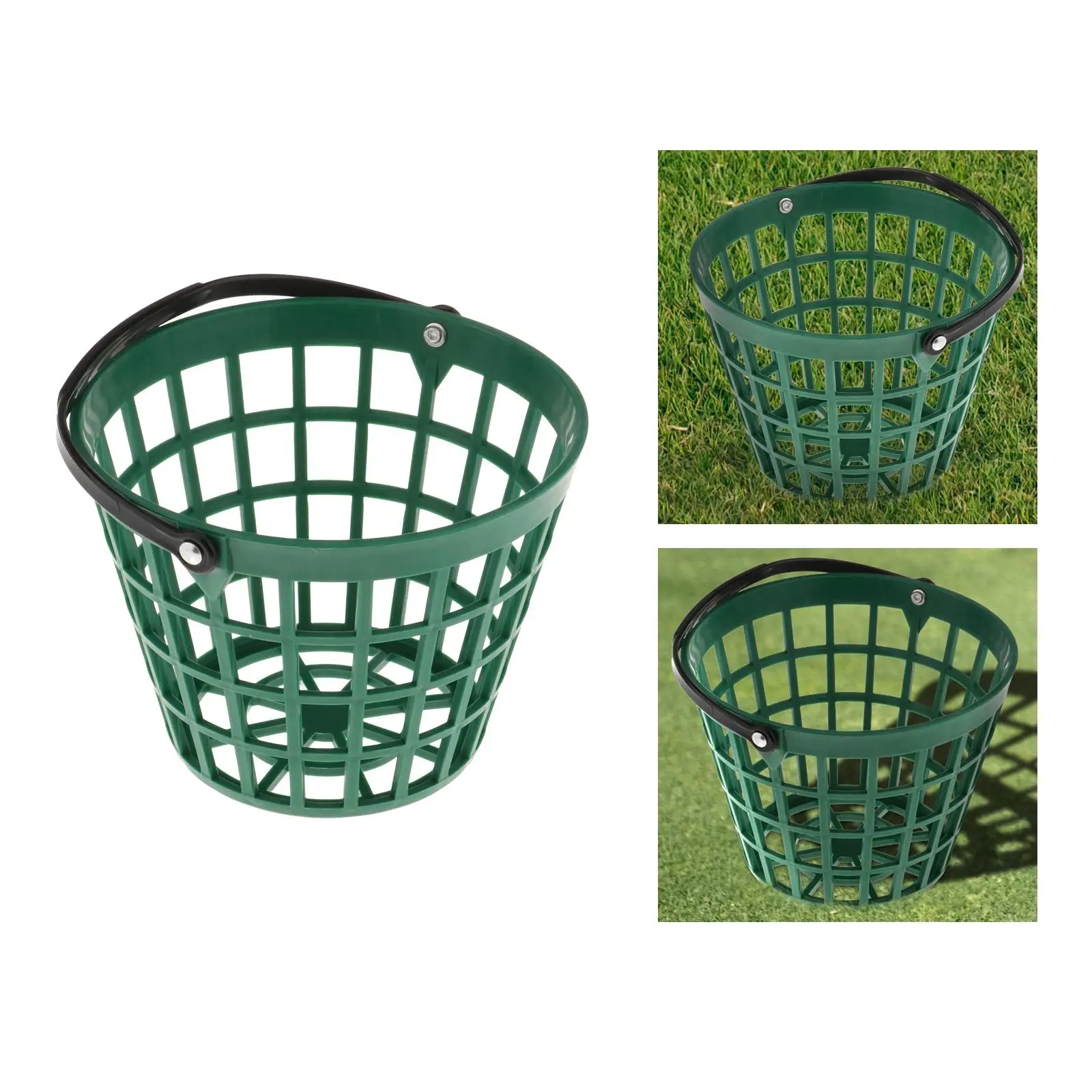  Ball Basket Plastic Bucket Storage with Handle Indoor Ball Holder