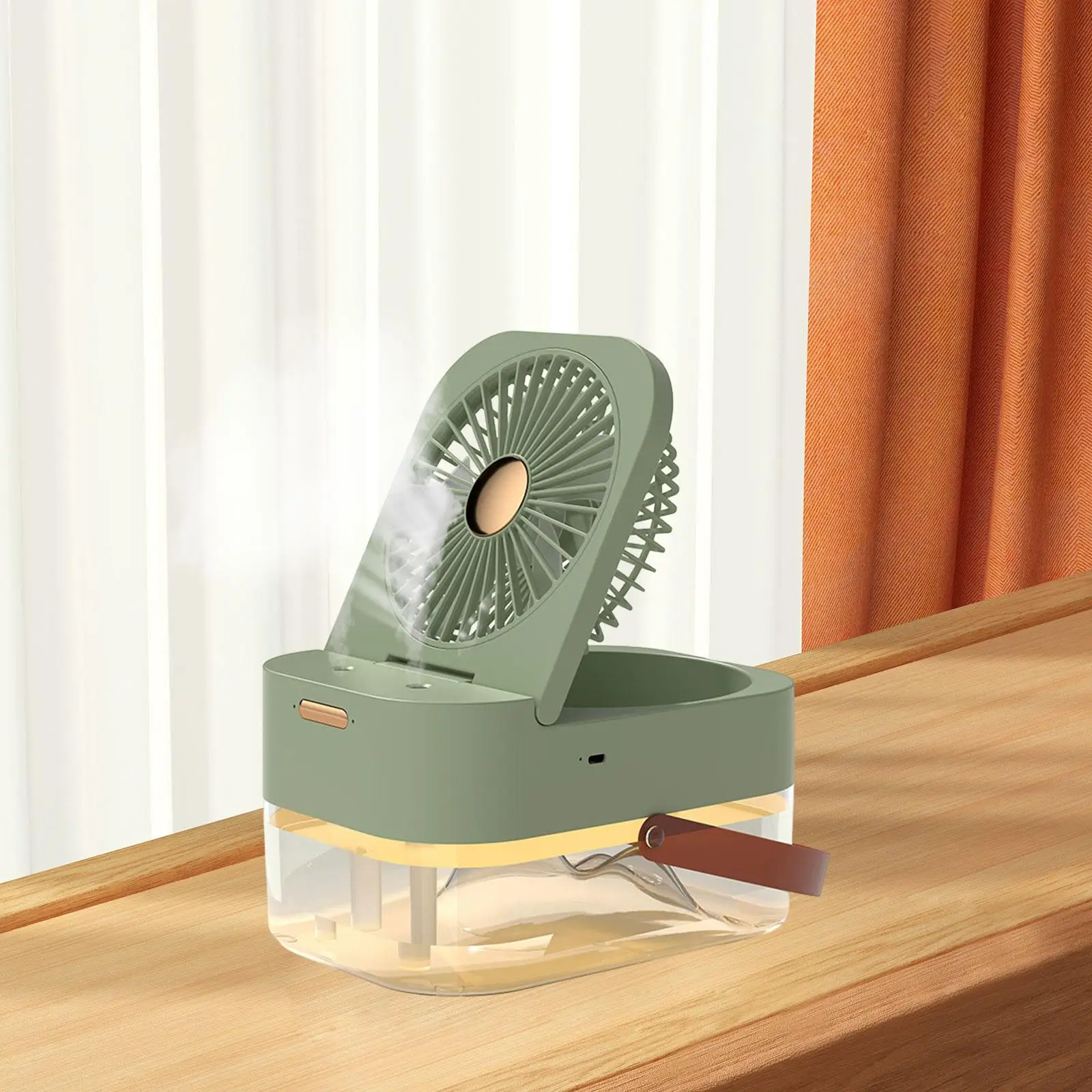 Desktop Humidifier Fan Quiet Speed Adjustable Air for Office Car Dorm