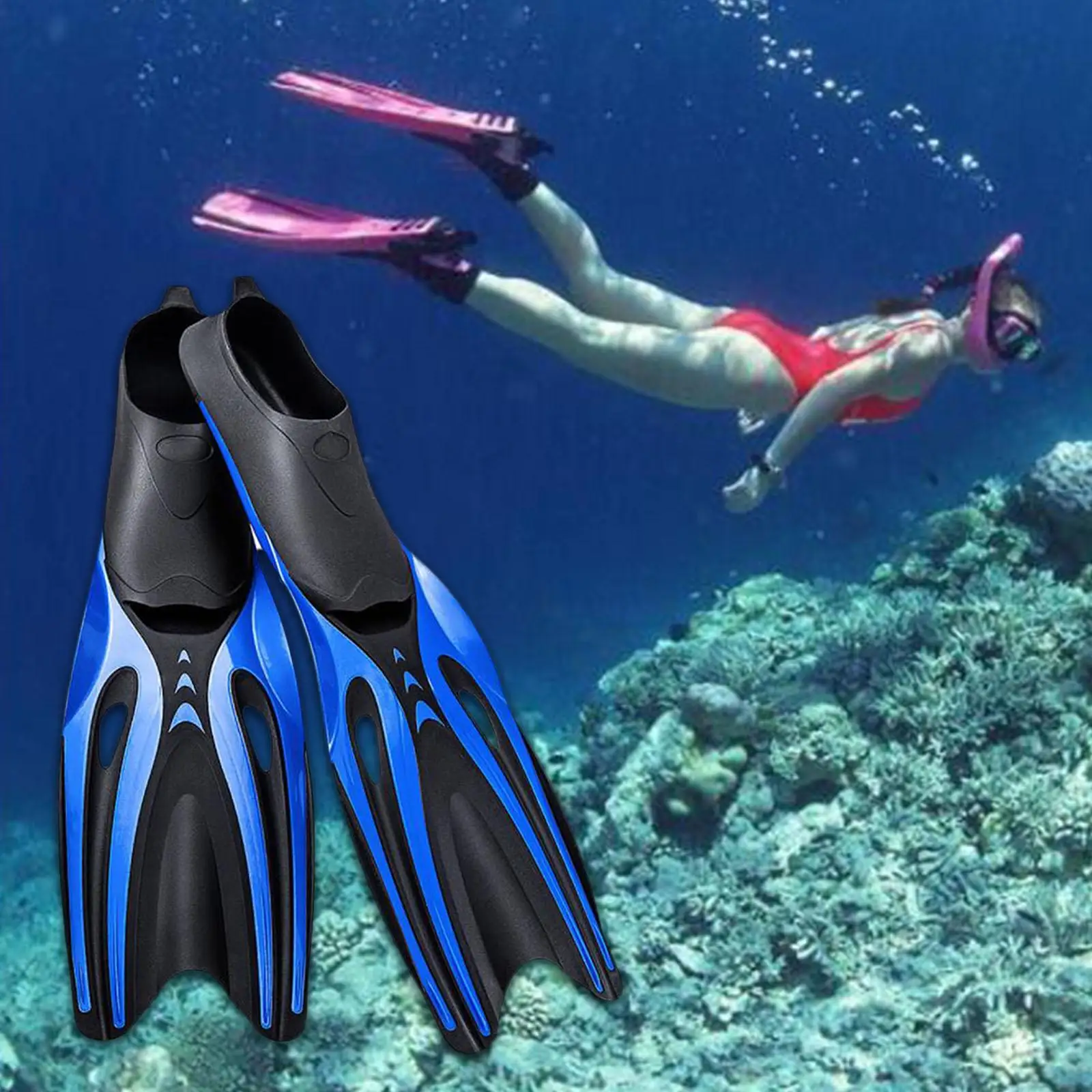 Adult Snorkeling  Flippers  Comfortable Scuba Diving