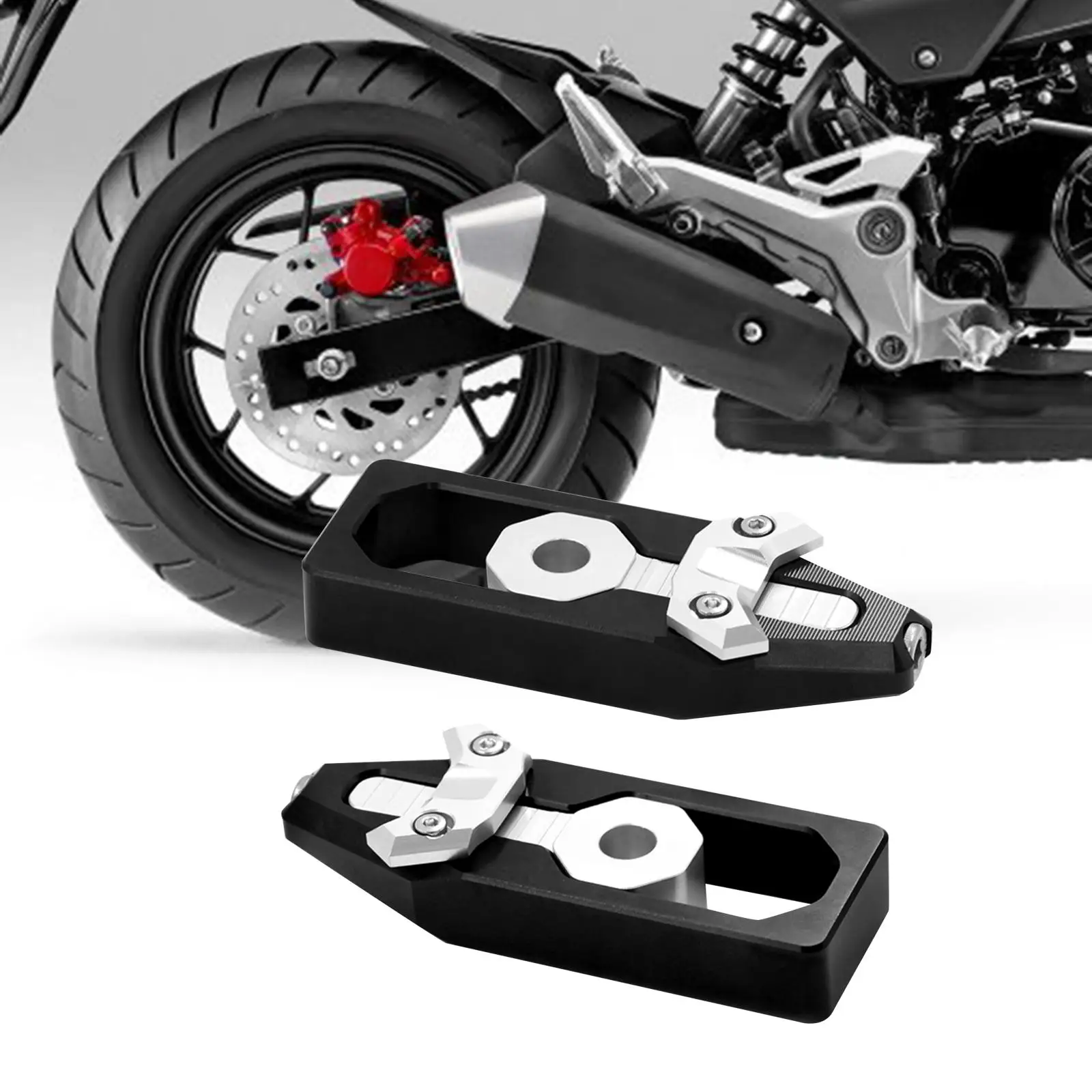 2x Chain Tensioner Simple Installation Professional Aluminum Alloy Motor Chain Adjuster set For honda 2014-2020 Grom