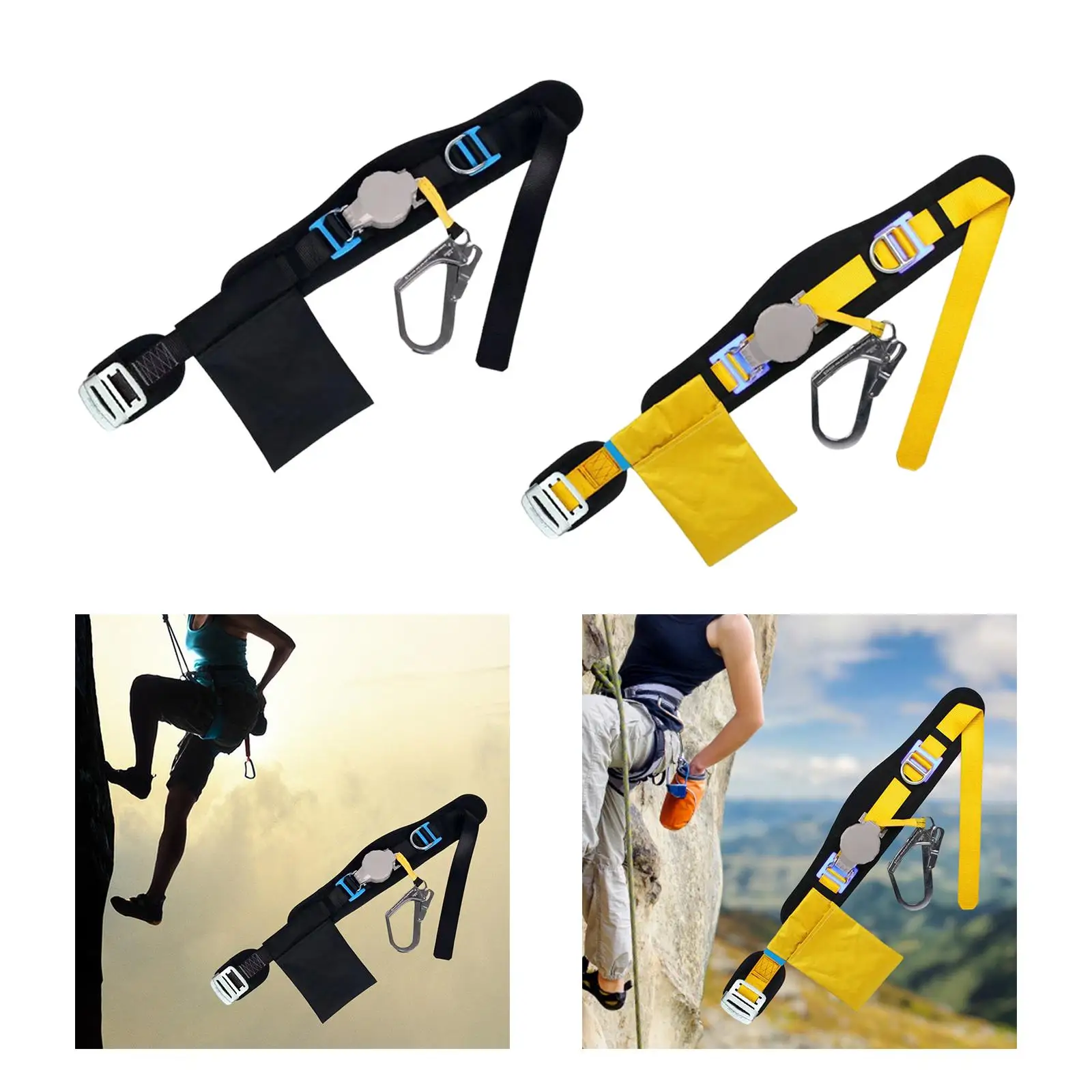 Single Seat Belt Fall Prevention Heavy Duty Equipment Supplies Protective Safety Harness Lanyard for Outdoor Activities Walking