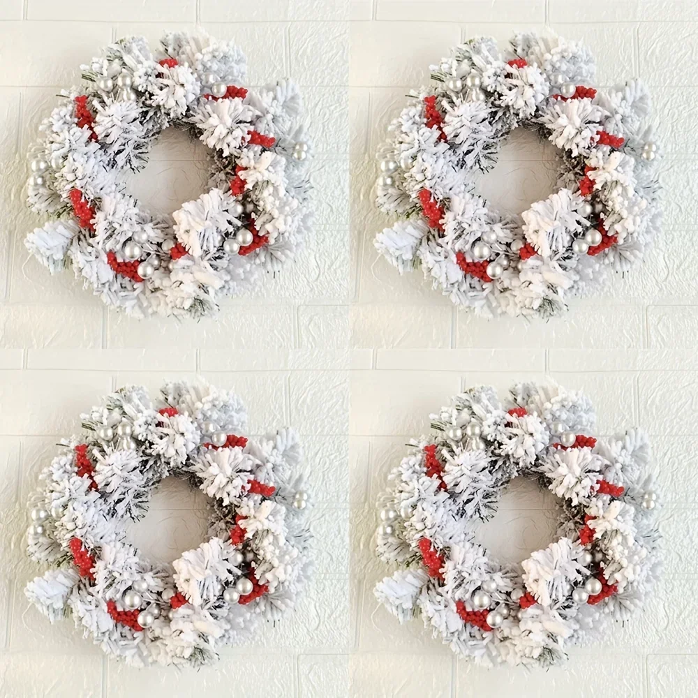 1 piece, Christmas candle wreath, table top candlestick wreath decoration, Christmas holiday decorations, home decoration