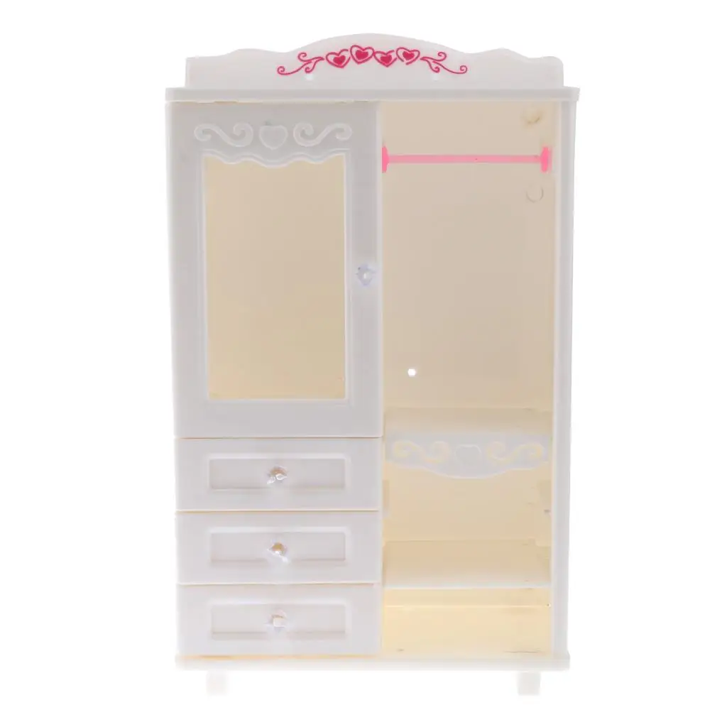 Dollhouse Miniature Bedroom Furniture Storage Wardrobe Closet  